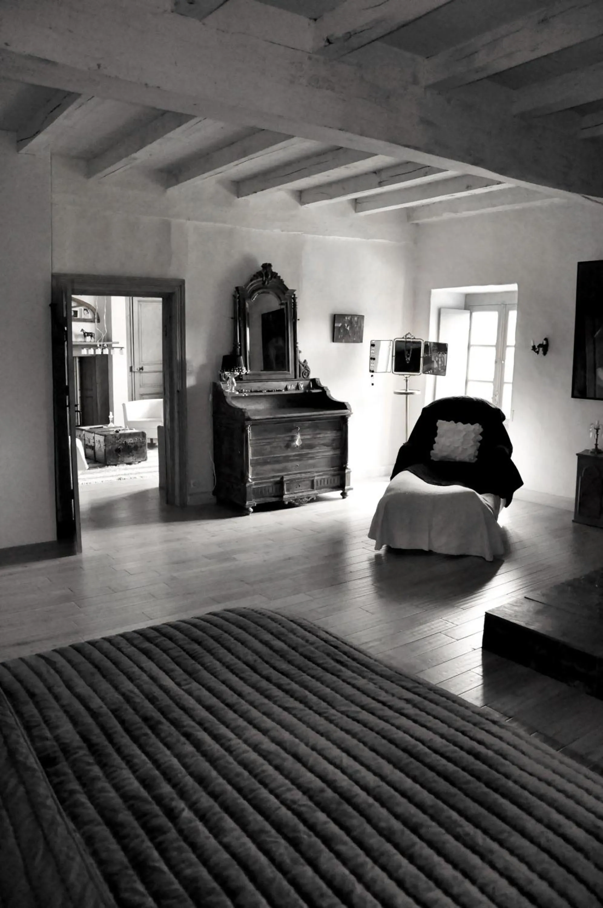 Bedroom, Bed in Le Relais de Roquefereau