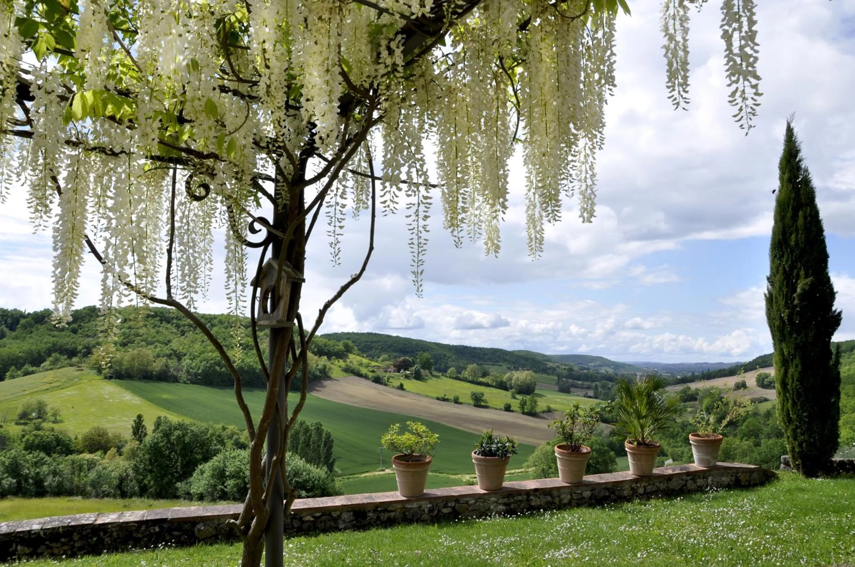 Garden view in Le Relais de Roquefereau