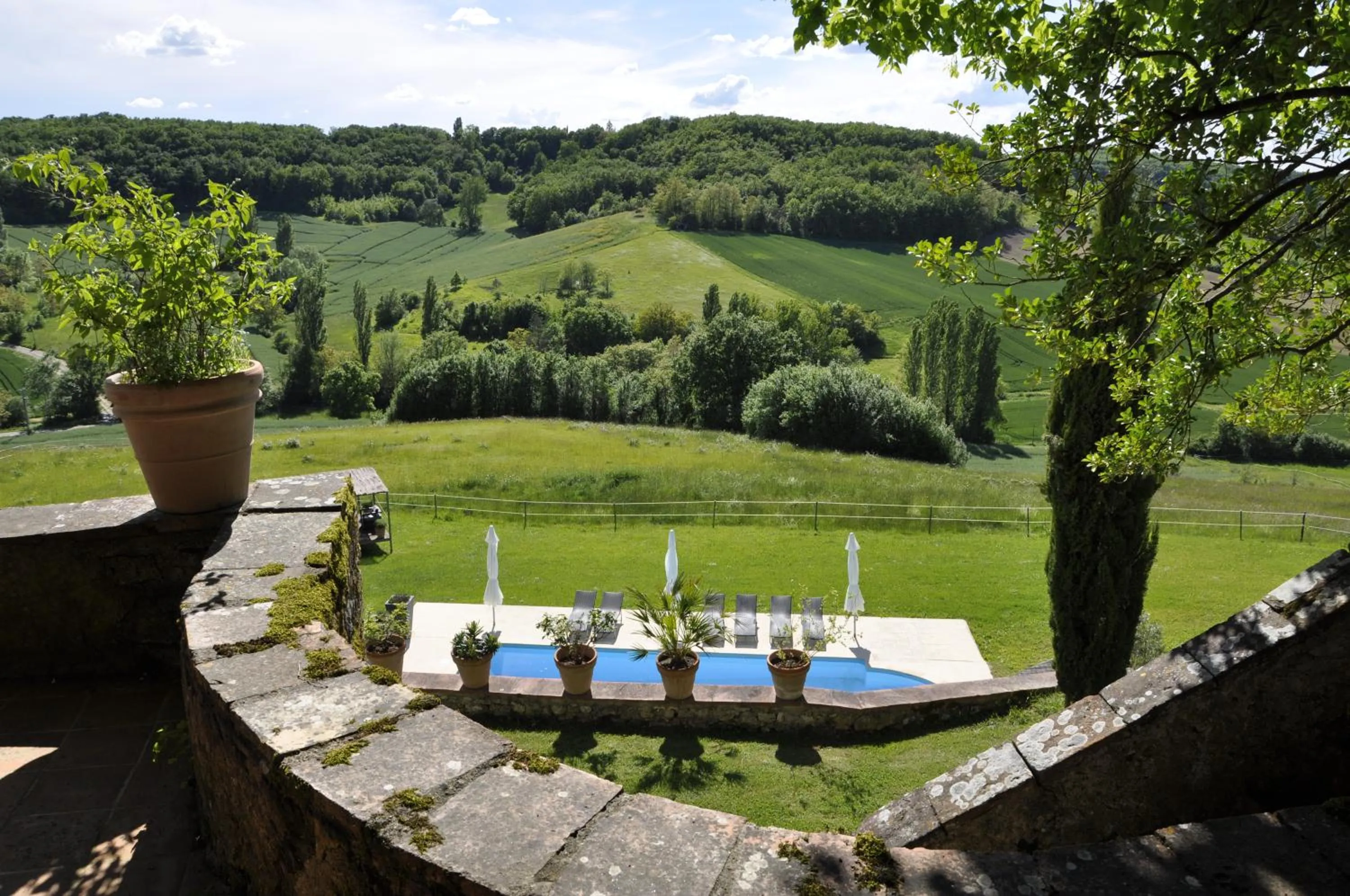 Swimming pool in Le Relais de Roquefereau