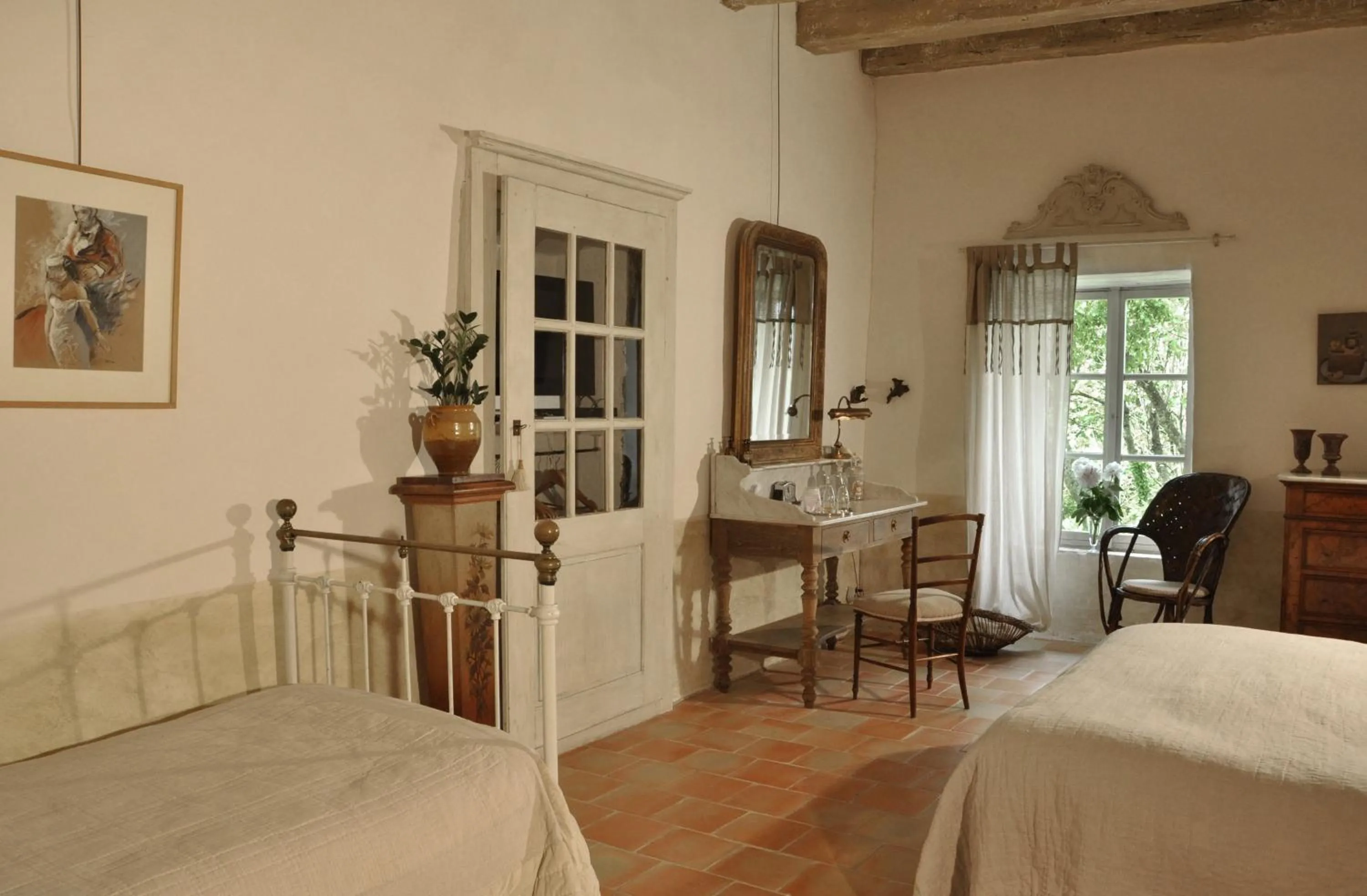 Bedroom, Bed in Le Relais de Roquefereau