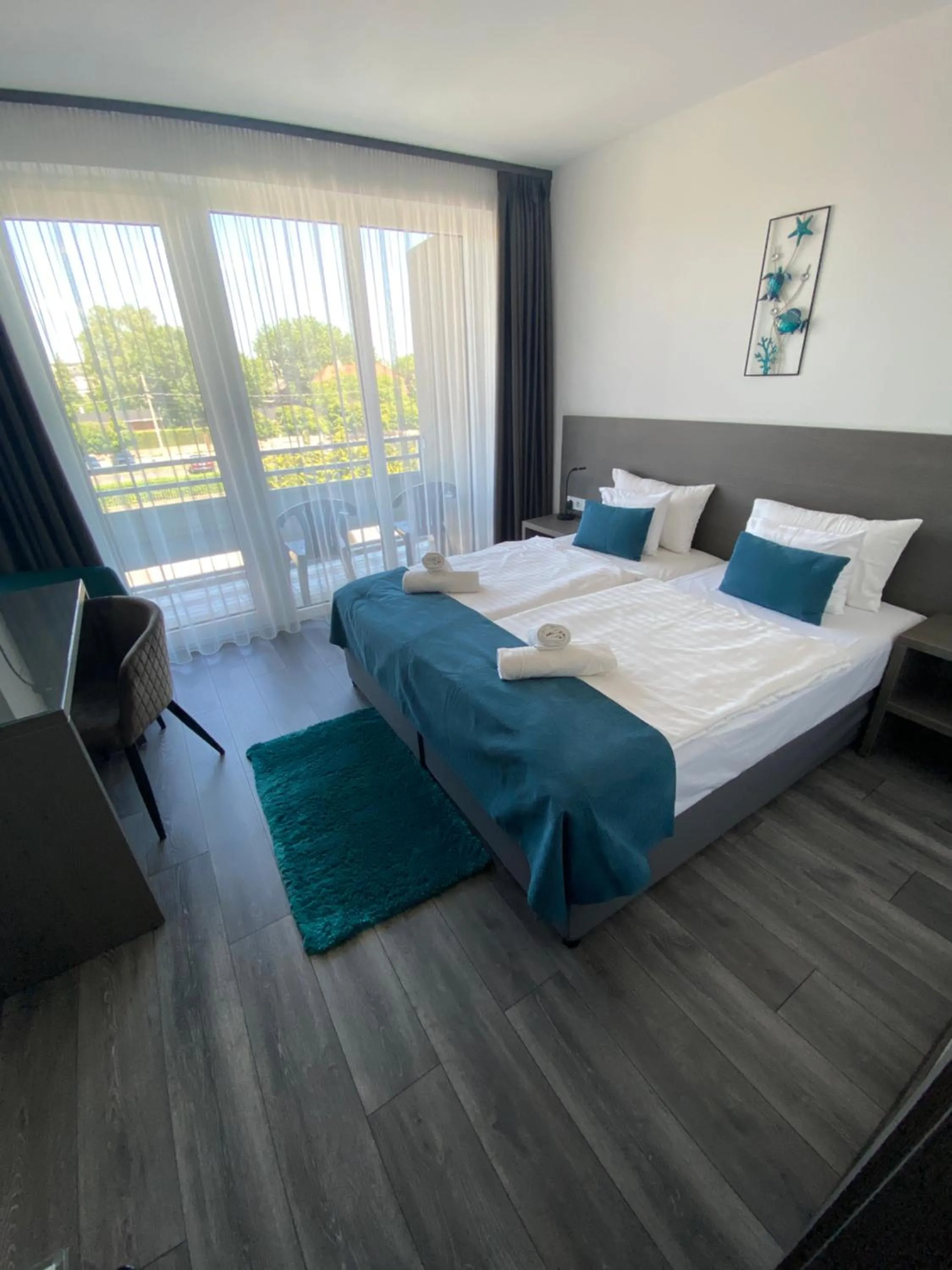 Bed in HOTEL CSOPAK Resort & Lake