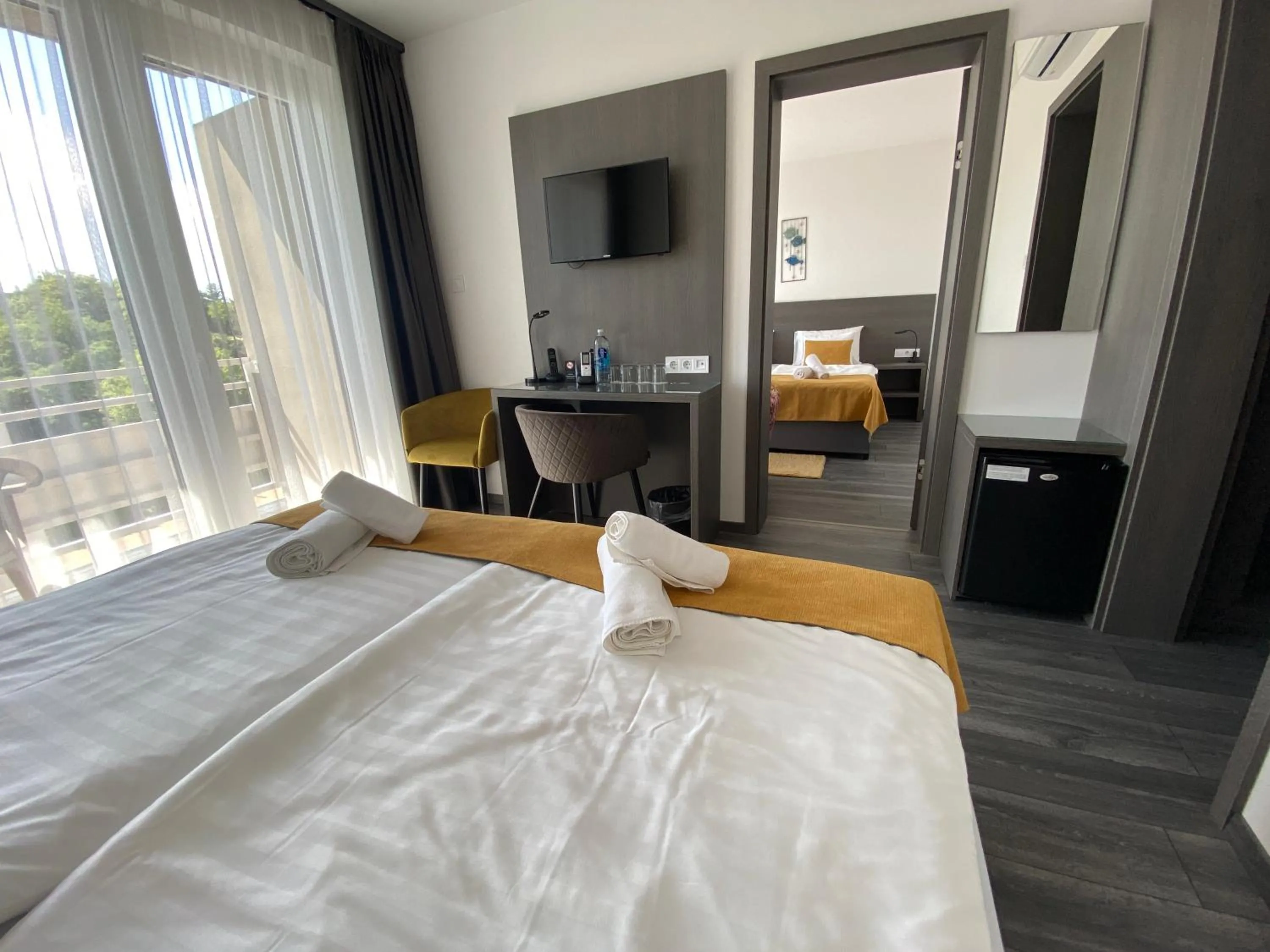 Bed in HOTEL CSOPAK Resort & Lake