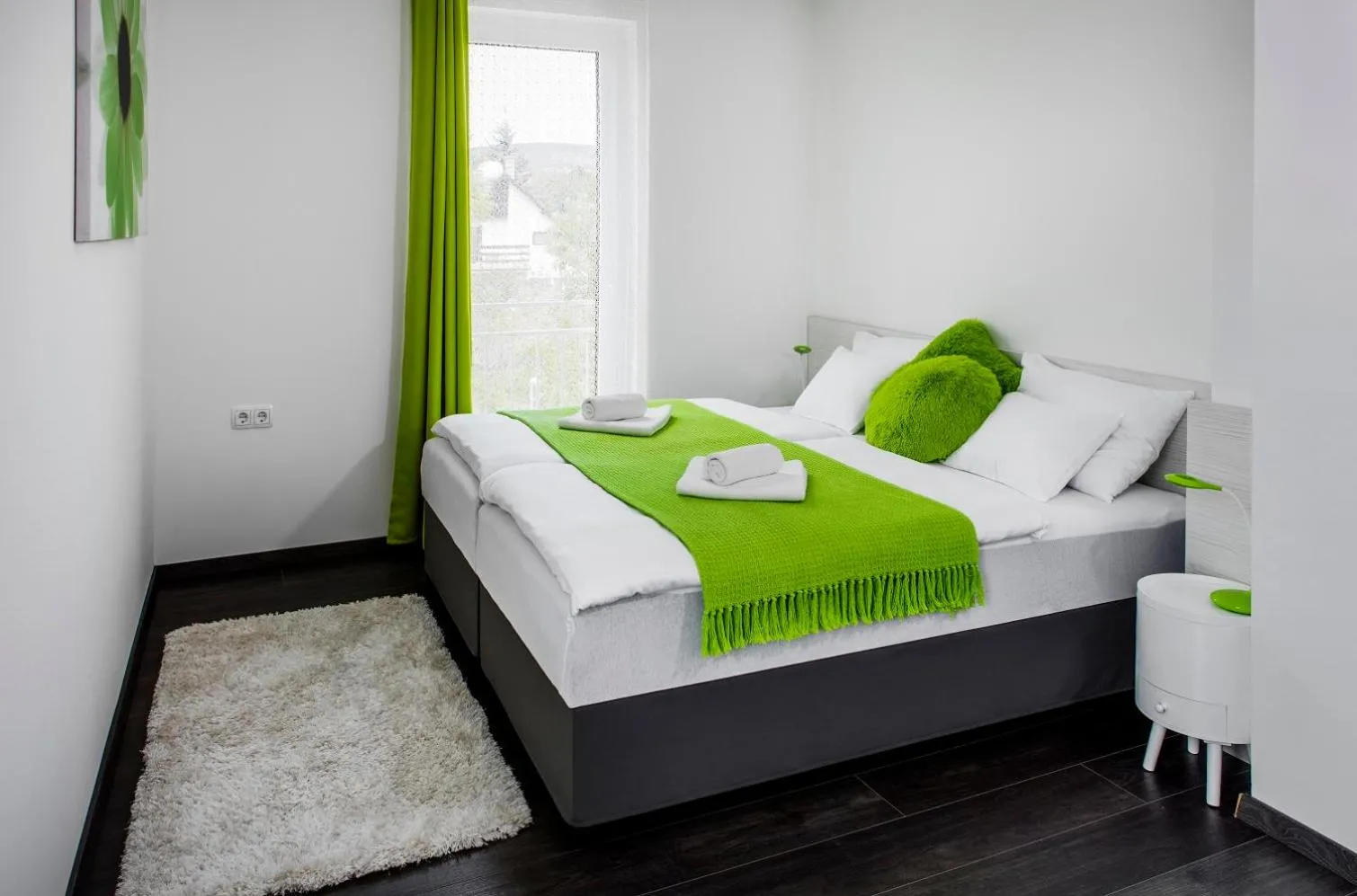 Bed in HOTEL CSOPAK Resort & Lake