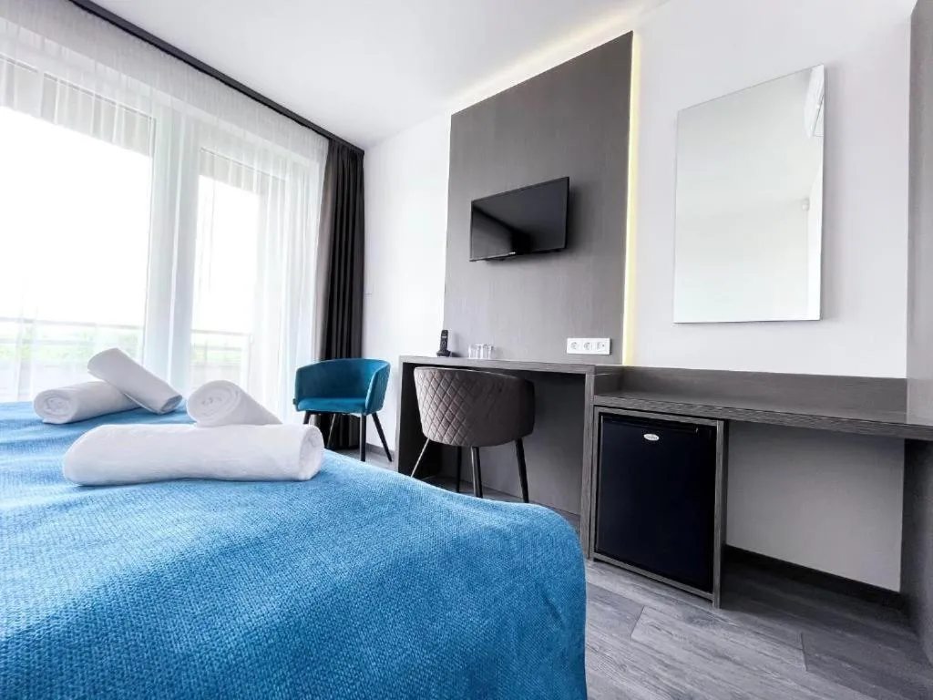 Bed in HOTEL CSOPAK Resort & Lake