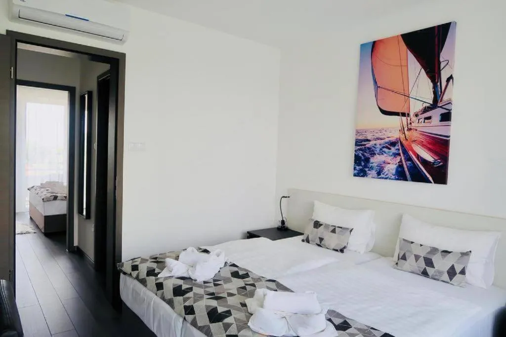 Bed in HOTEL CSOPAK Resort & Lake