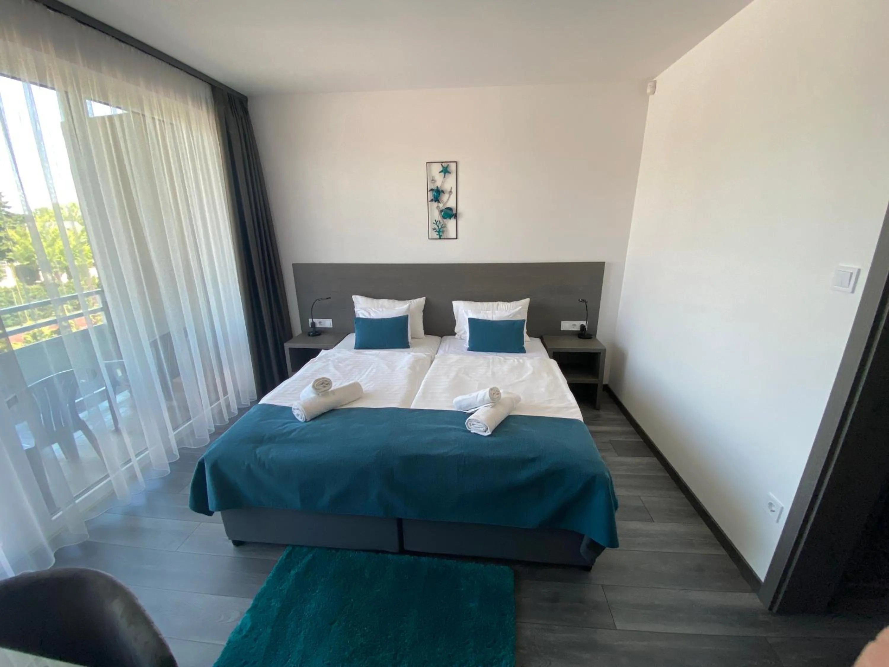 Bed in HOTEL CSOPAK Resort & Lake