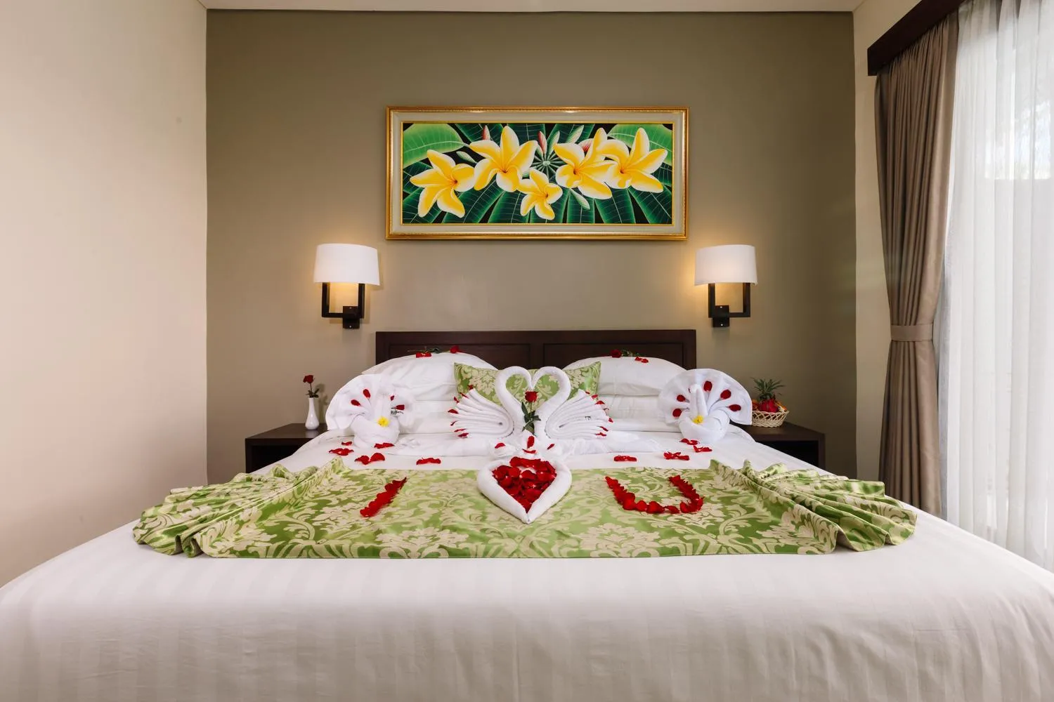 Bed in Kubu Benoa Guest House