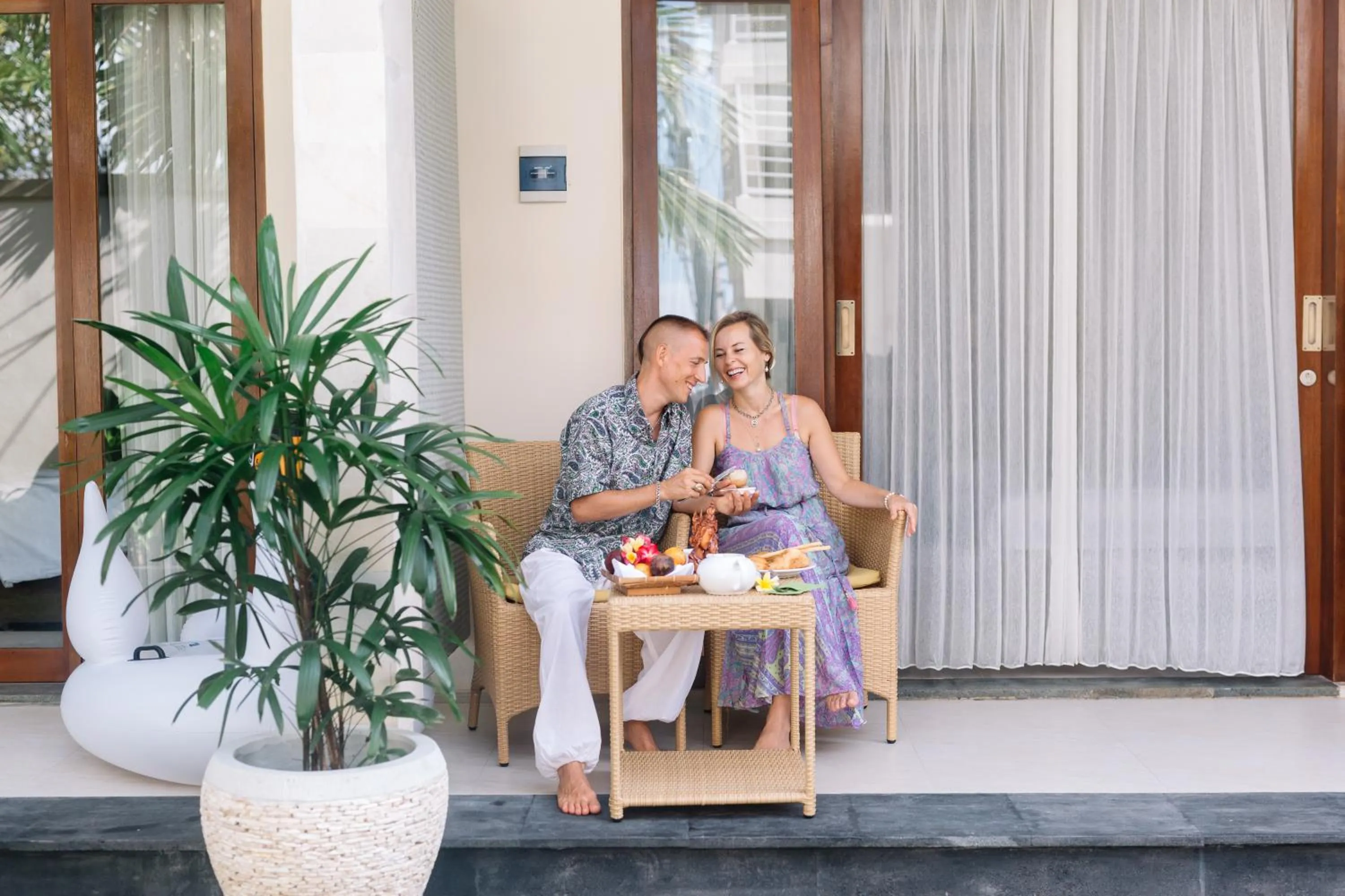 Balcony/Terrace in Kubu Benoa Guest House