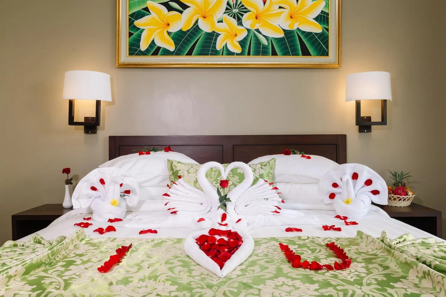Bed in Kubu Benoa Guest House
