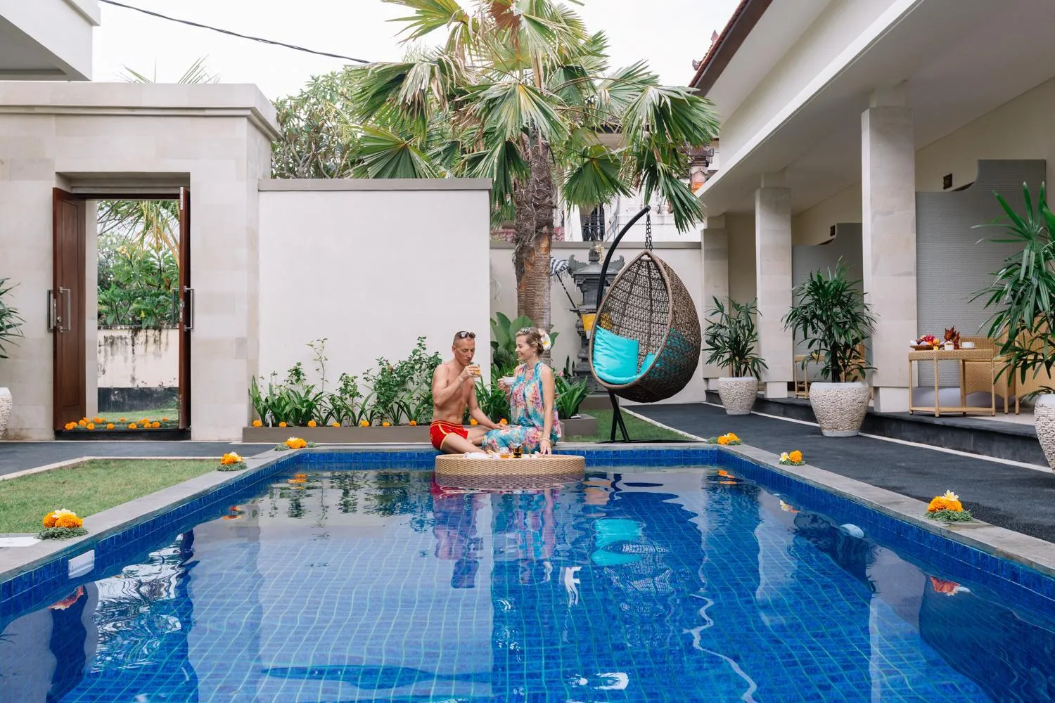 Swimming pool in Kubu Benoa Guest House