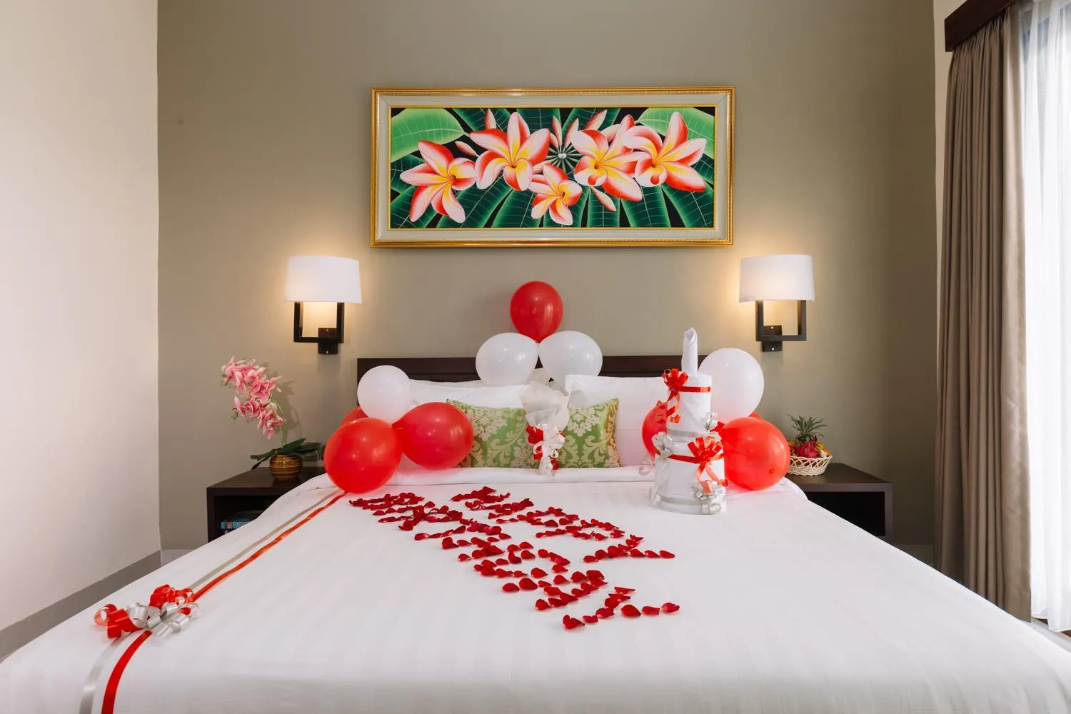 Bed in Kubu Benoa Guest House