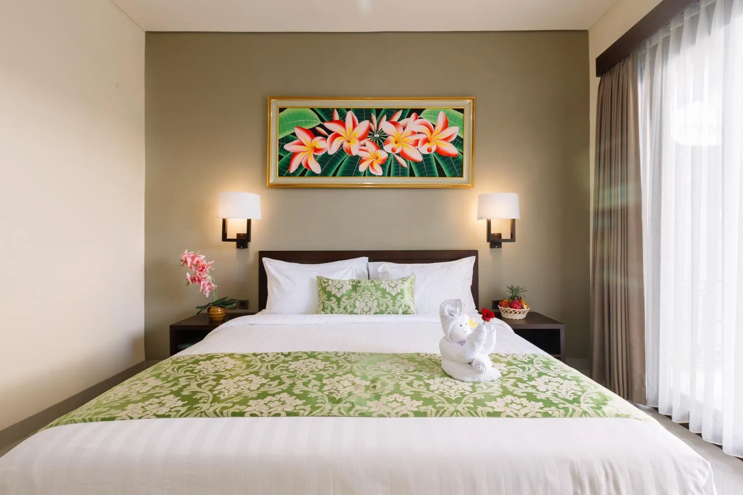 Bed in Kubu Benoa Guest House