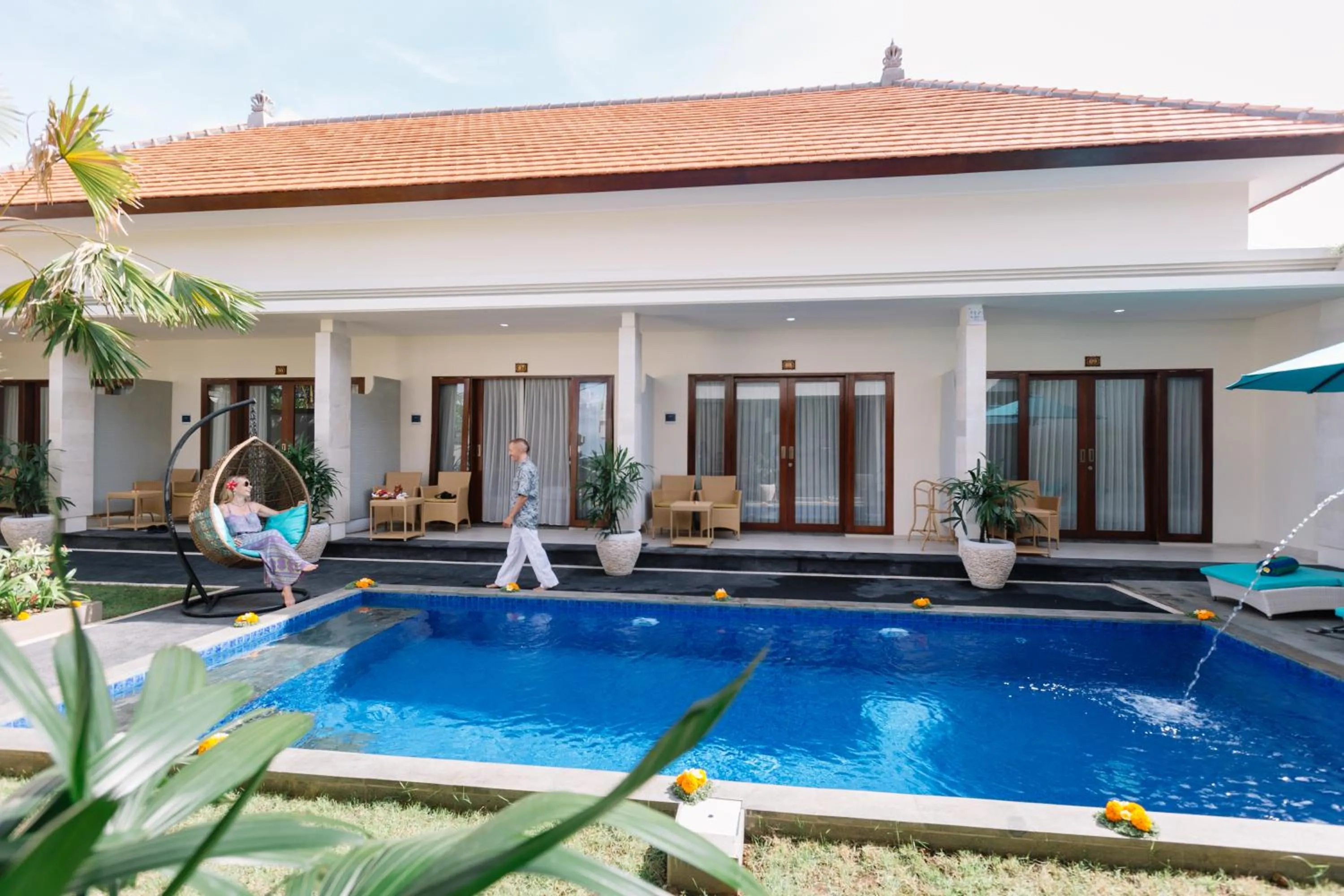 Swimming pool in Kubu Benoa Guest House