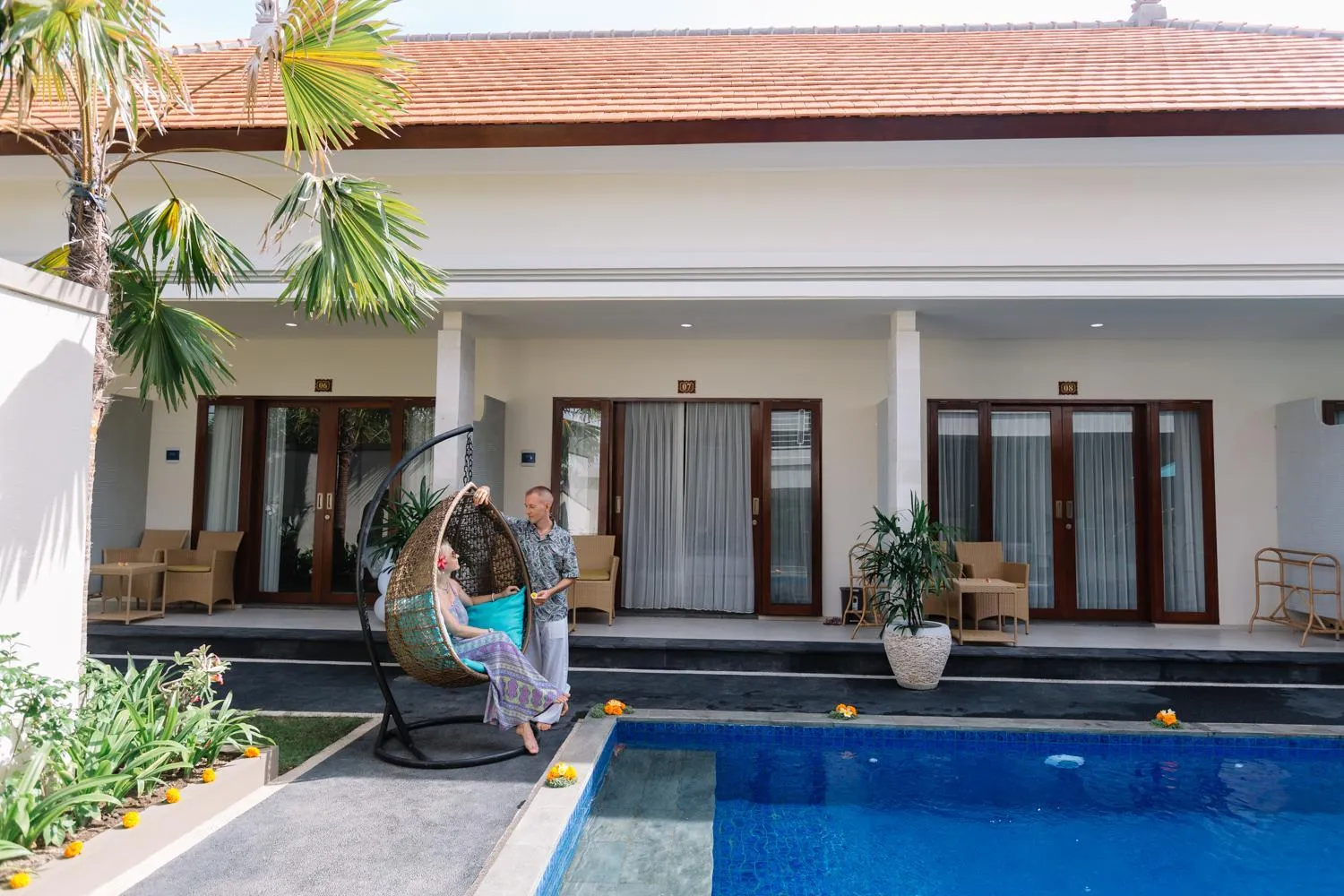 Facade/entrance in Kubu Benoa Guest House