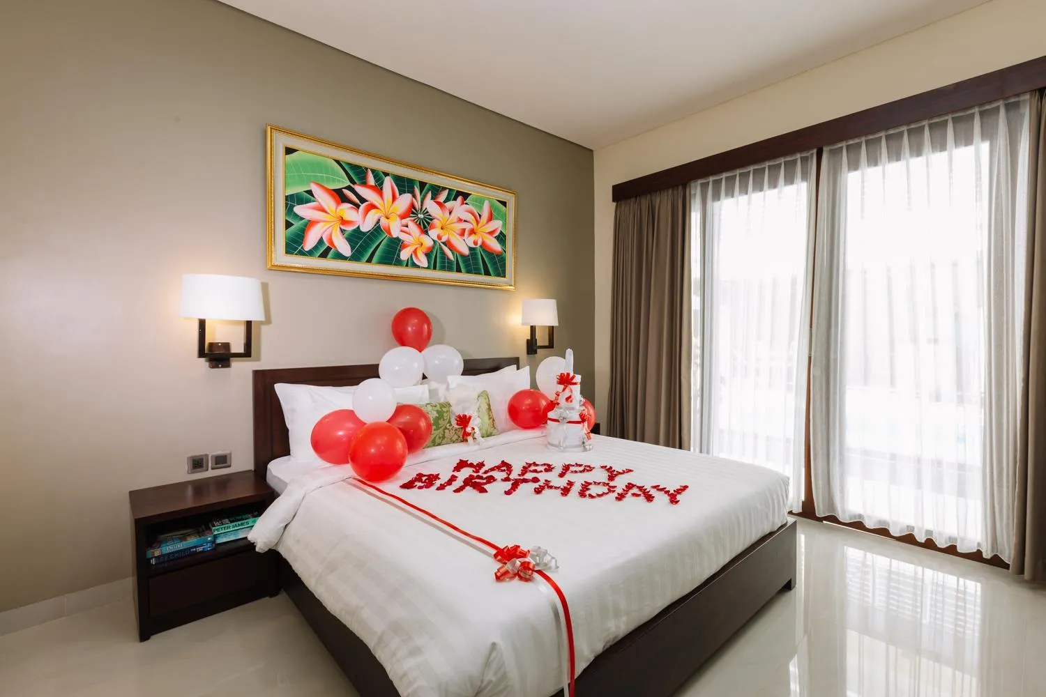 Bed in Kubu Benoa Guest House