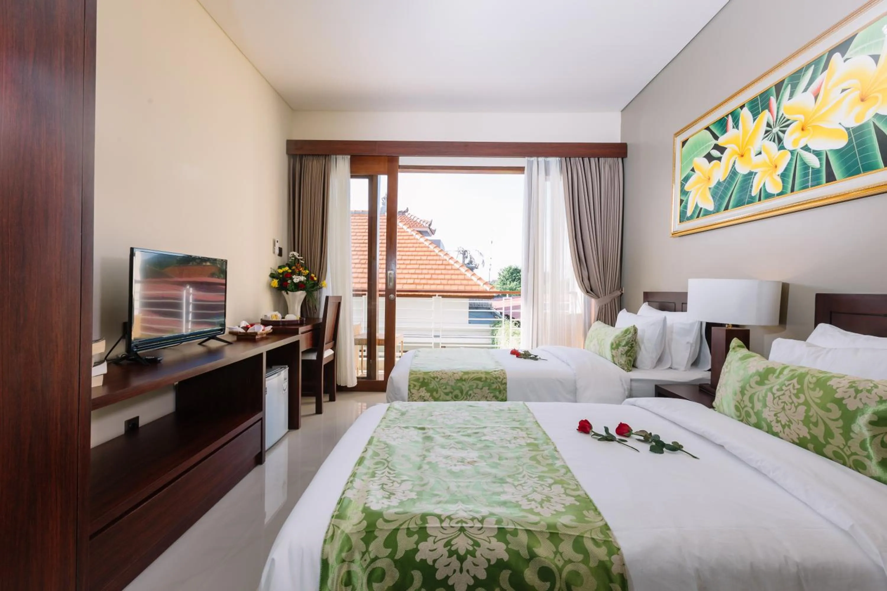 Bed in Kubu Benoa Guest House