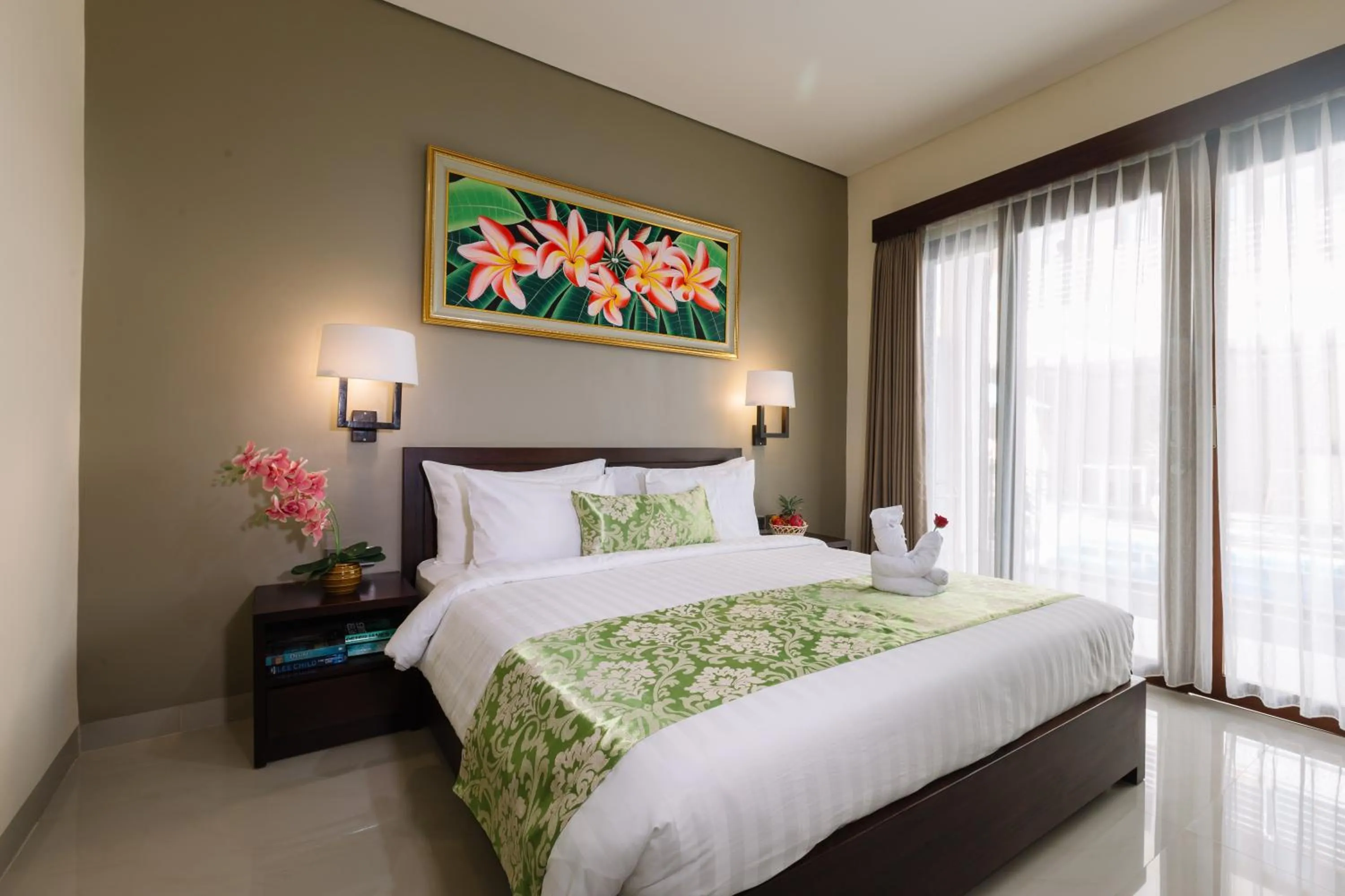 Bed in Kubu Benoa Guest House