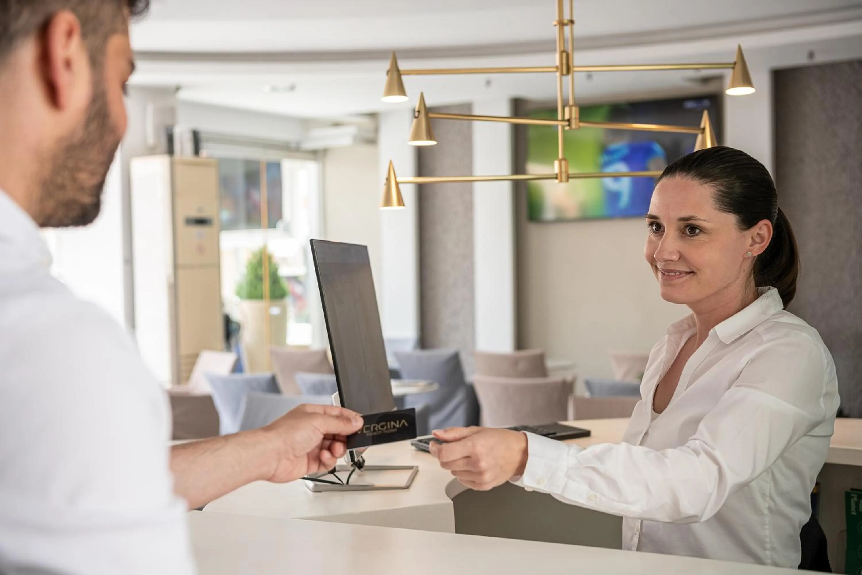 Lobby or reception in Vergina Beach Hotel
