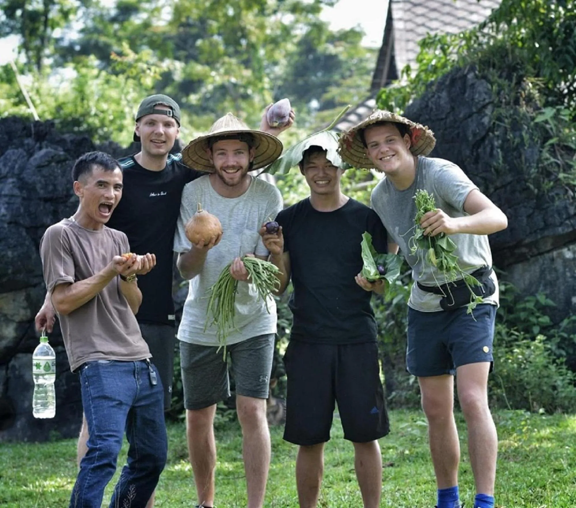 group of guests in Golden Jungle House