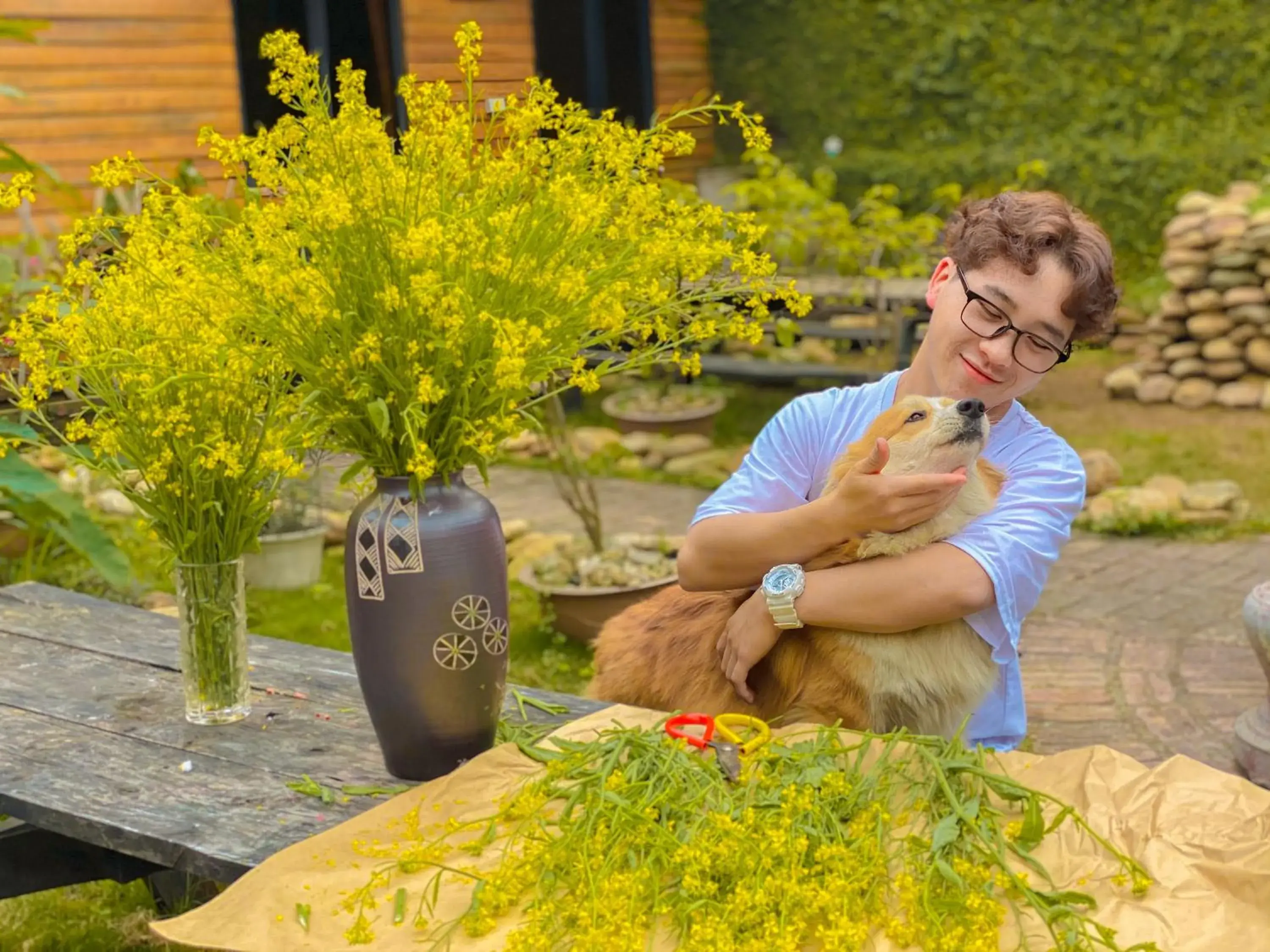 Deluxe Twin Room in Golden Jungle House Deluxe Twin Room in Golden Jungle House