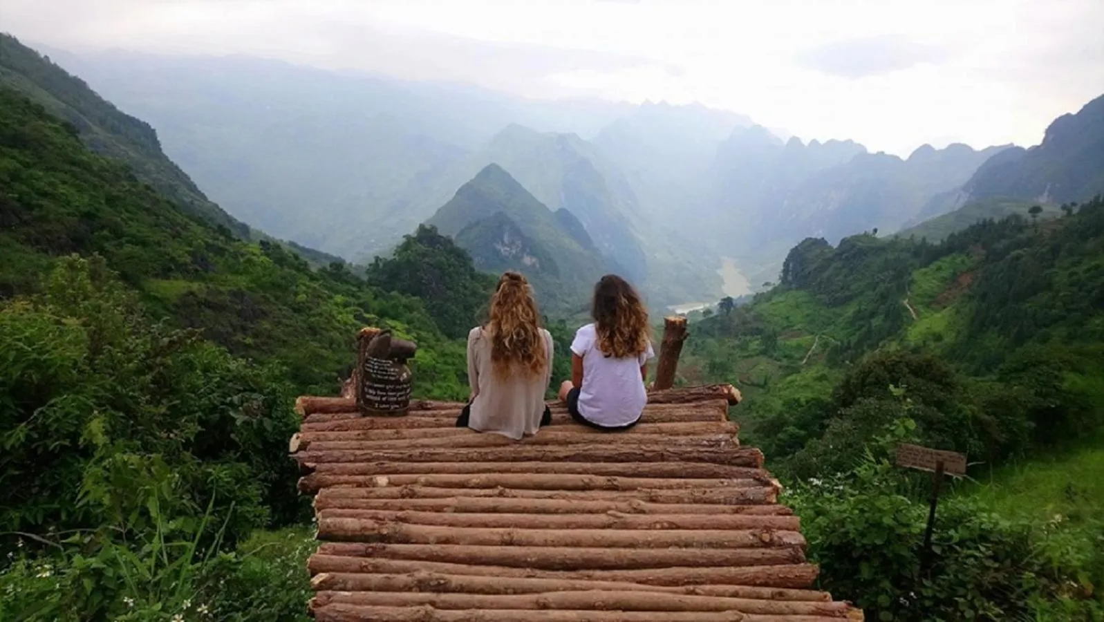 People in Golden Jungle House