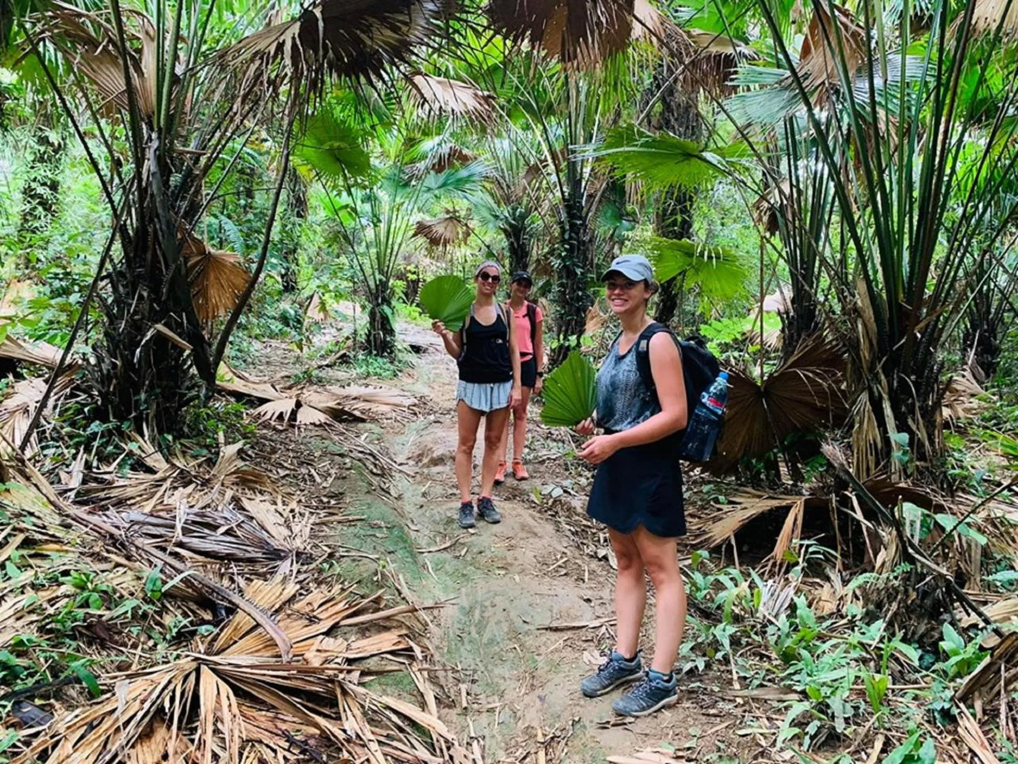 People in Golden Jungle House