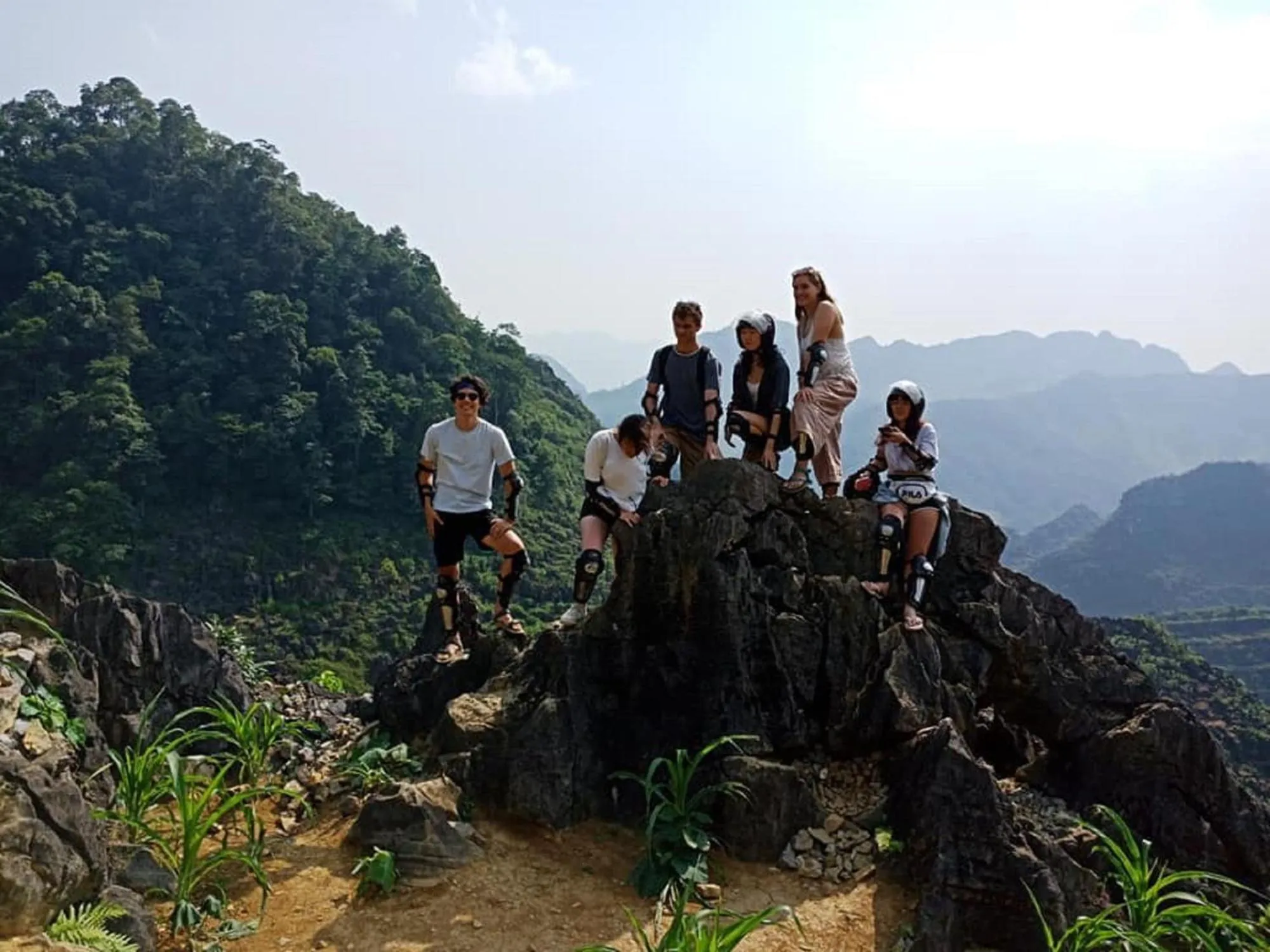 group of guests in Golden Jungle House