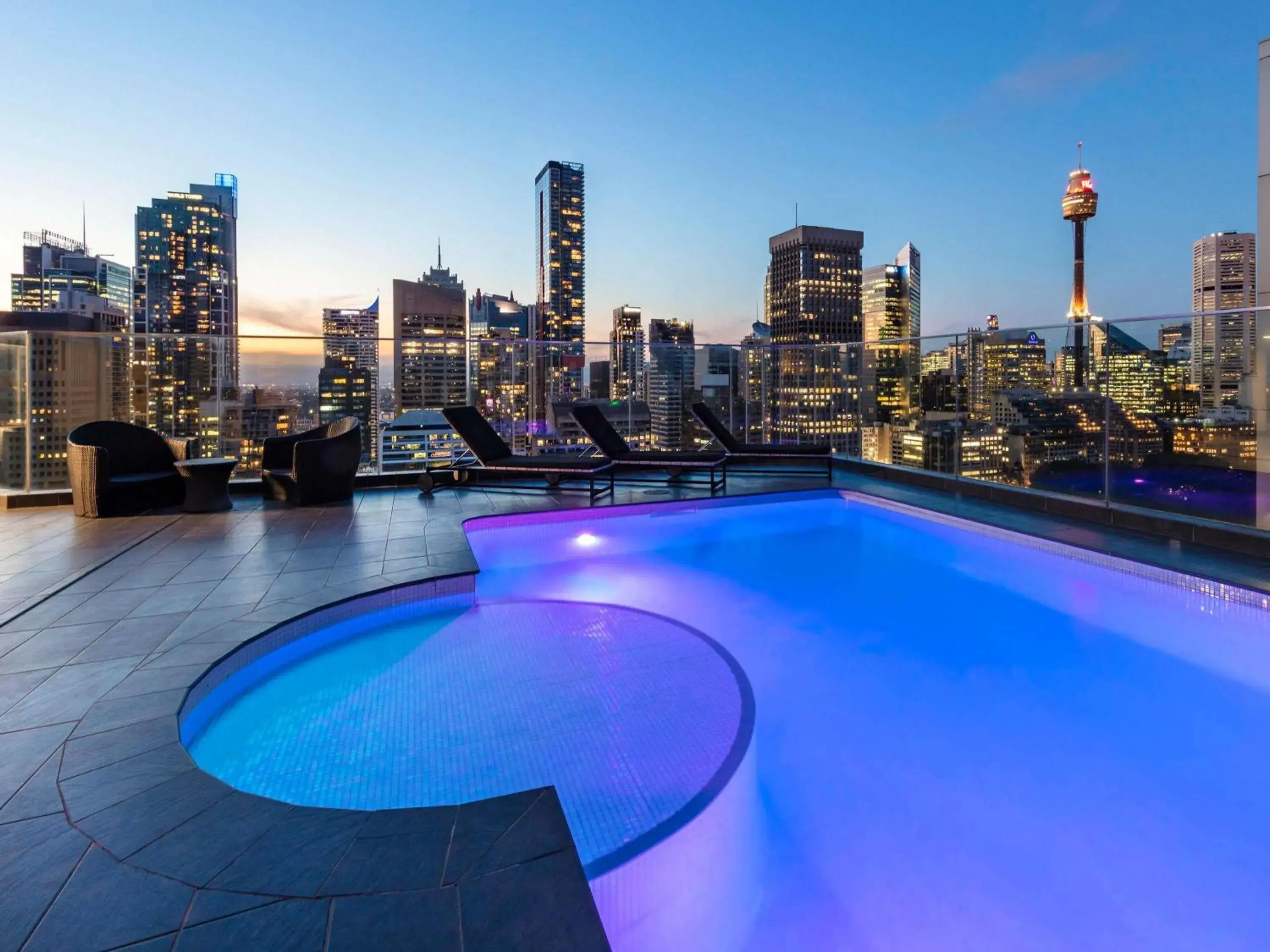 Pool view in Pullman Sydney Hyde Park Pool view in Pullman Sydney Hyde Park
