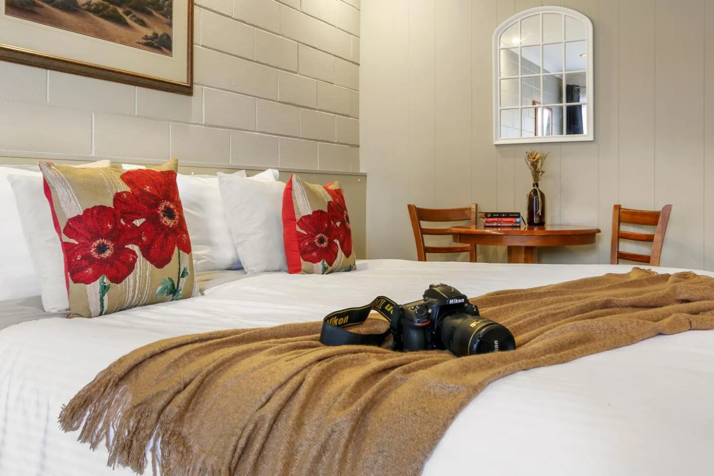 Bed in Sandbar Motel