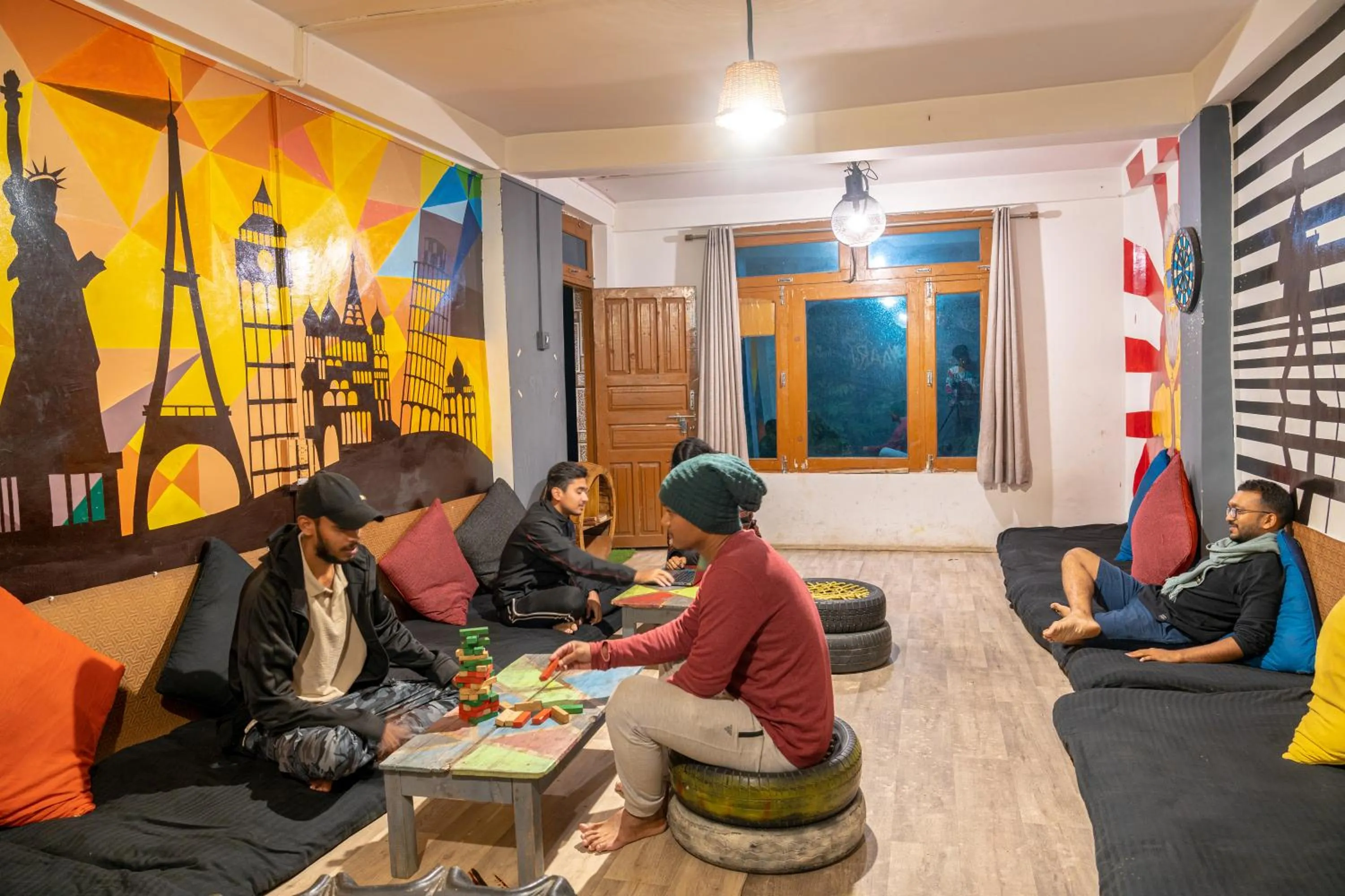 group of guests in Whoopers Hostel Tosh