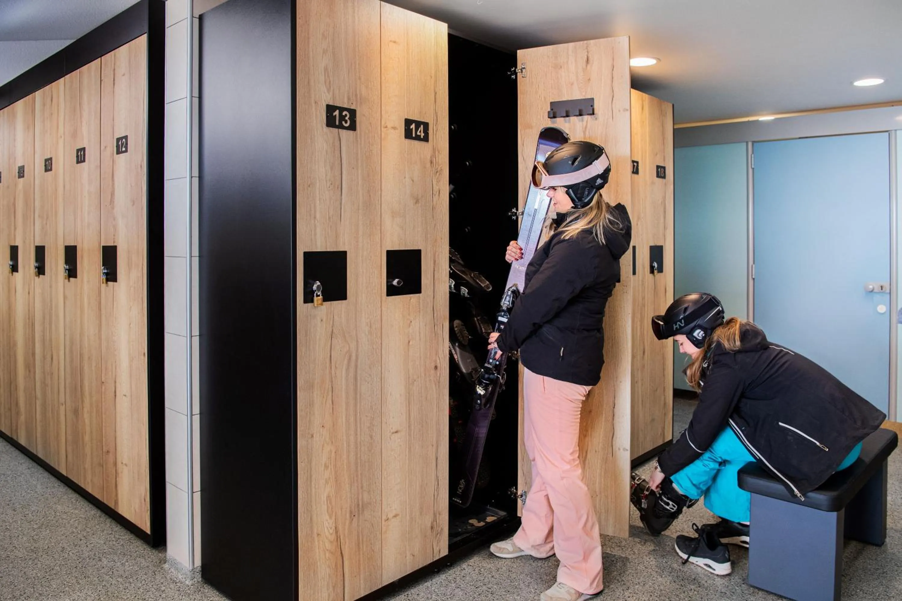 Skiing in Camping RCN Belledonne