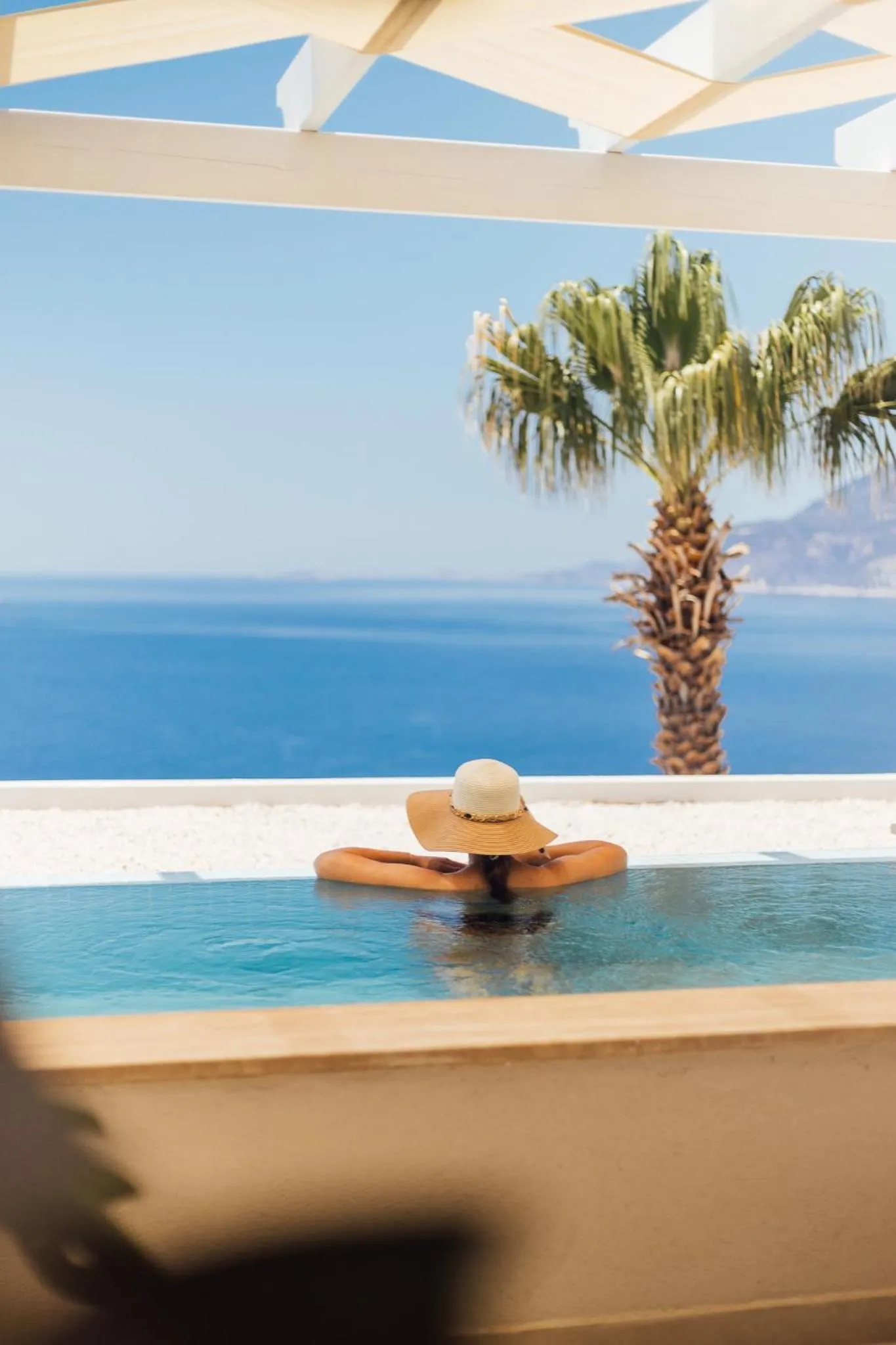 Pool view in La Kumsal Hotel