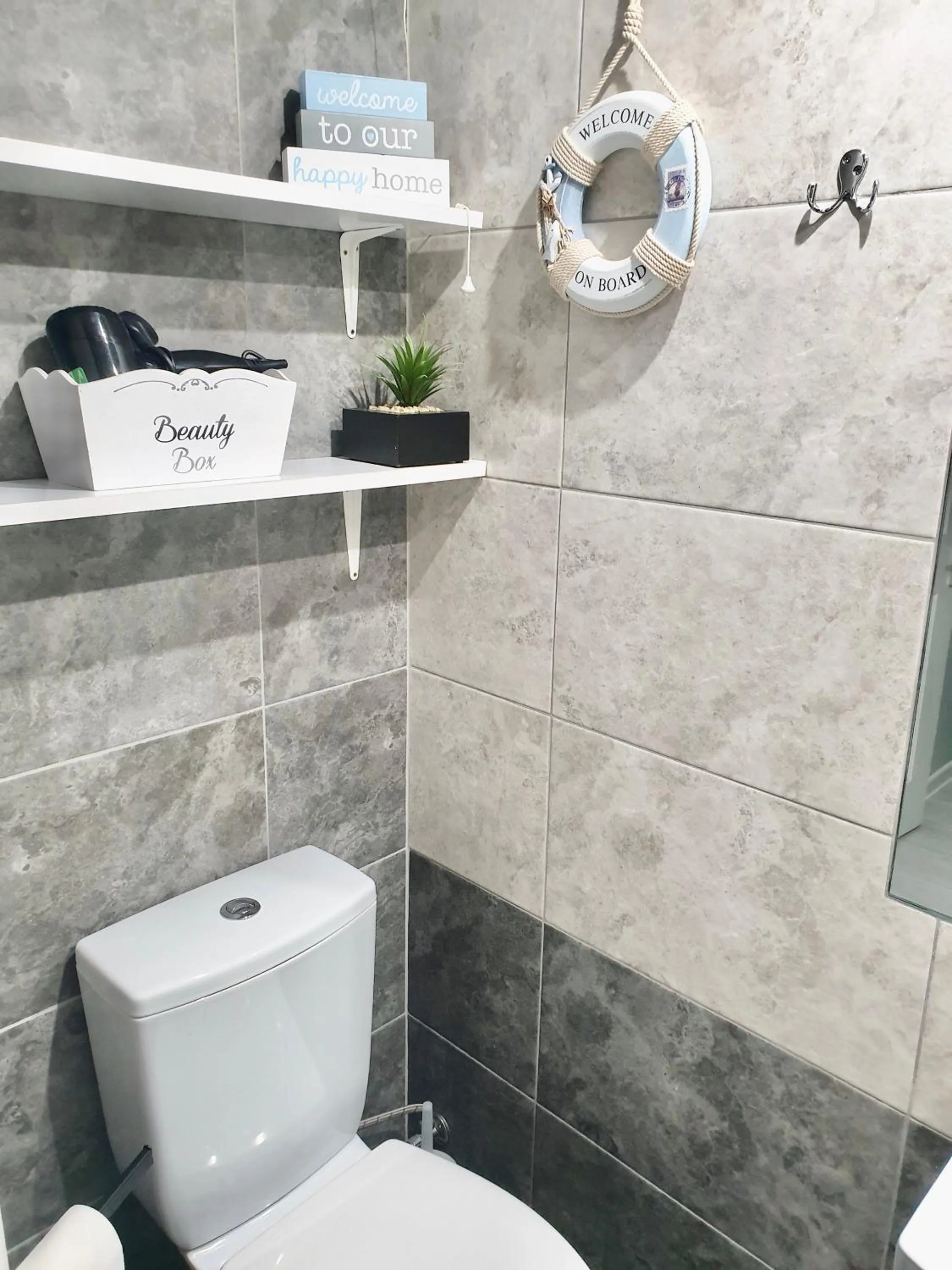 Shower in Comfortable rooms in the house