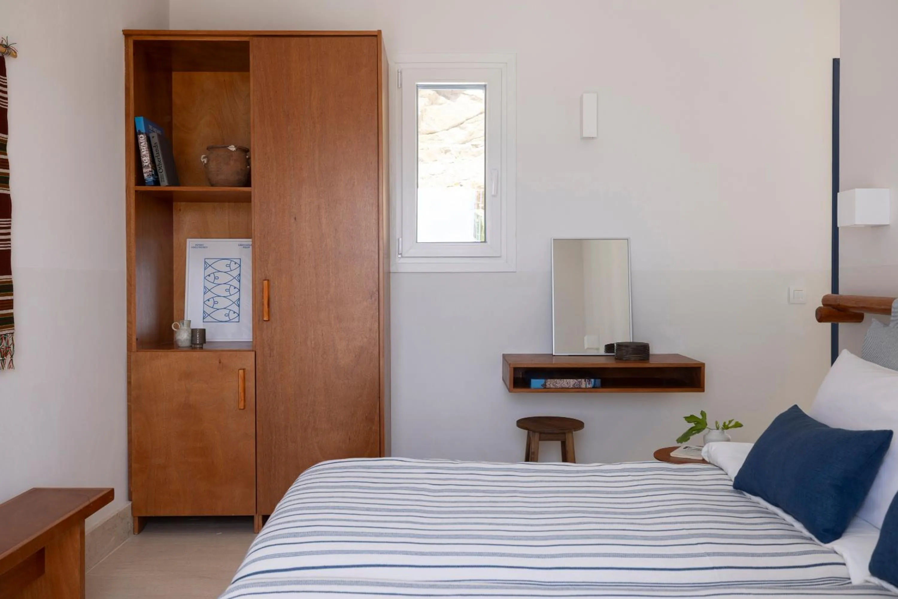 Bedroom, Bed in Mykonos Beach Hotel