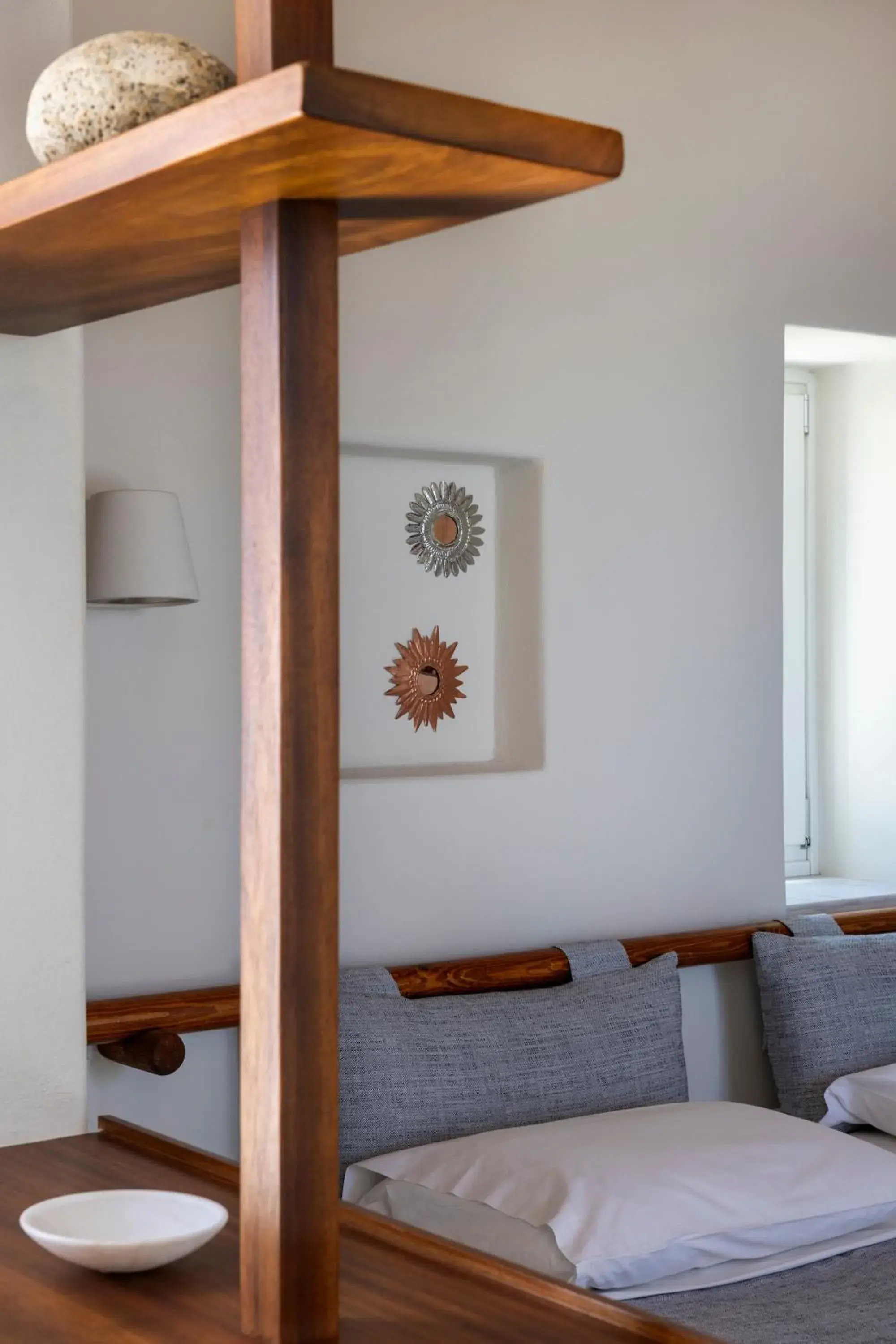 Bedroom, Bed in Mykonos Beach Hotel Bedroom, Bed in Mykonos Beach Hotel