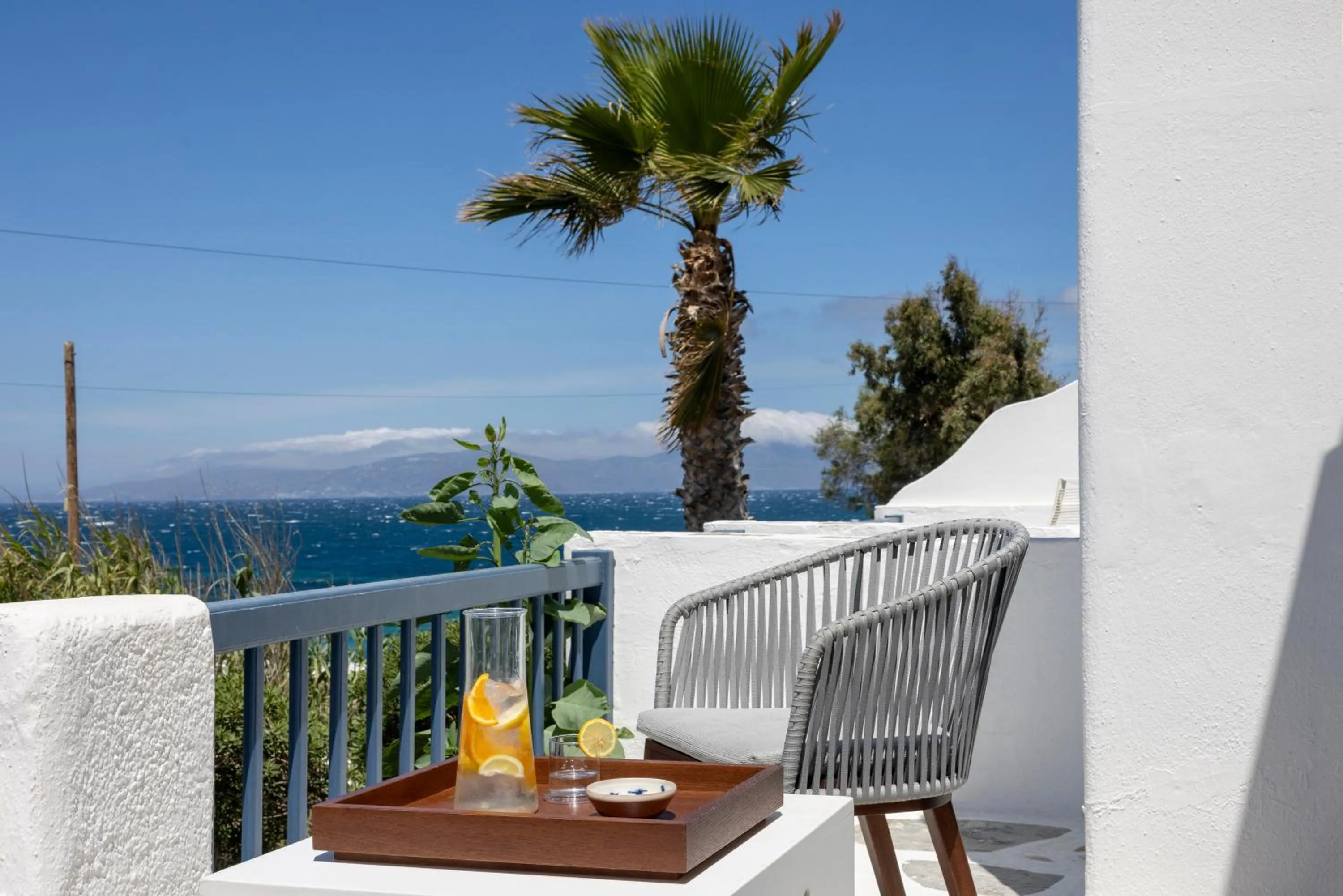 Balcony/Terrace in Mykonos Beach Hotel