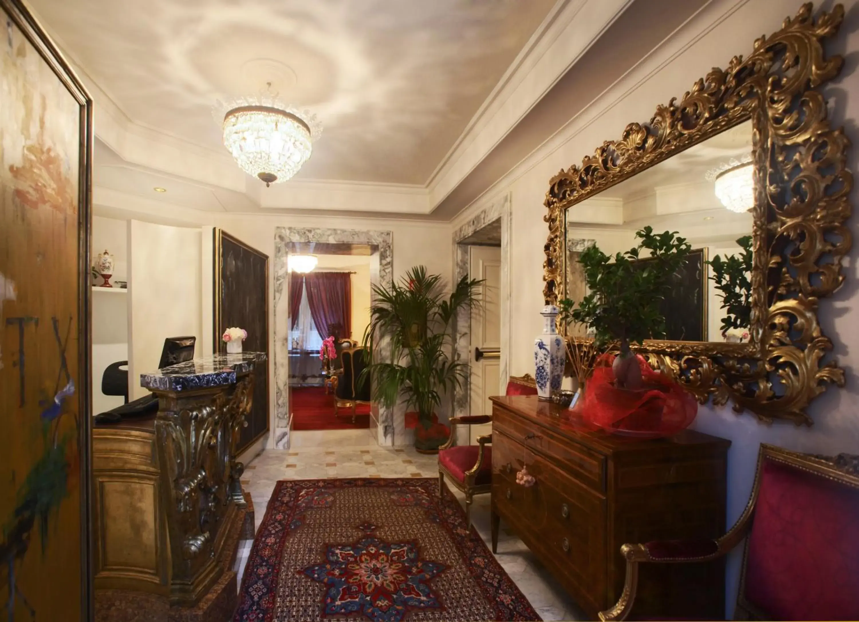 Lobby or reception in Hotel Villa Duse Lobby or reception in Hotel Villa Duse