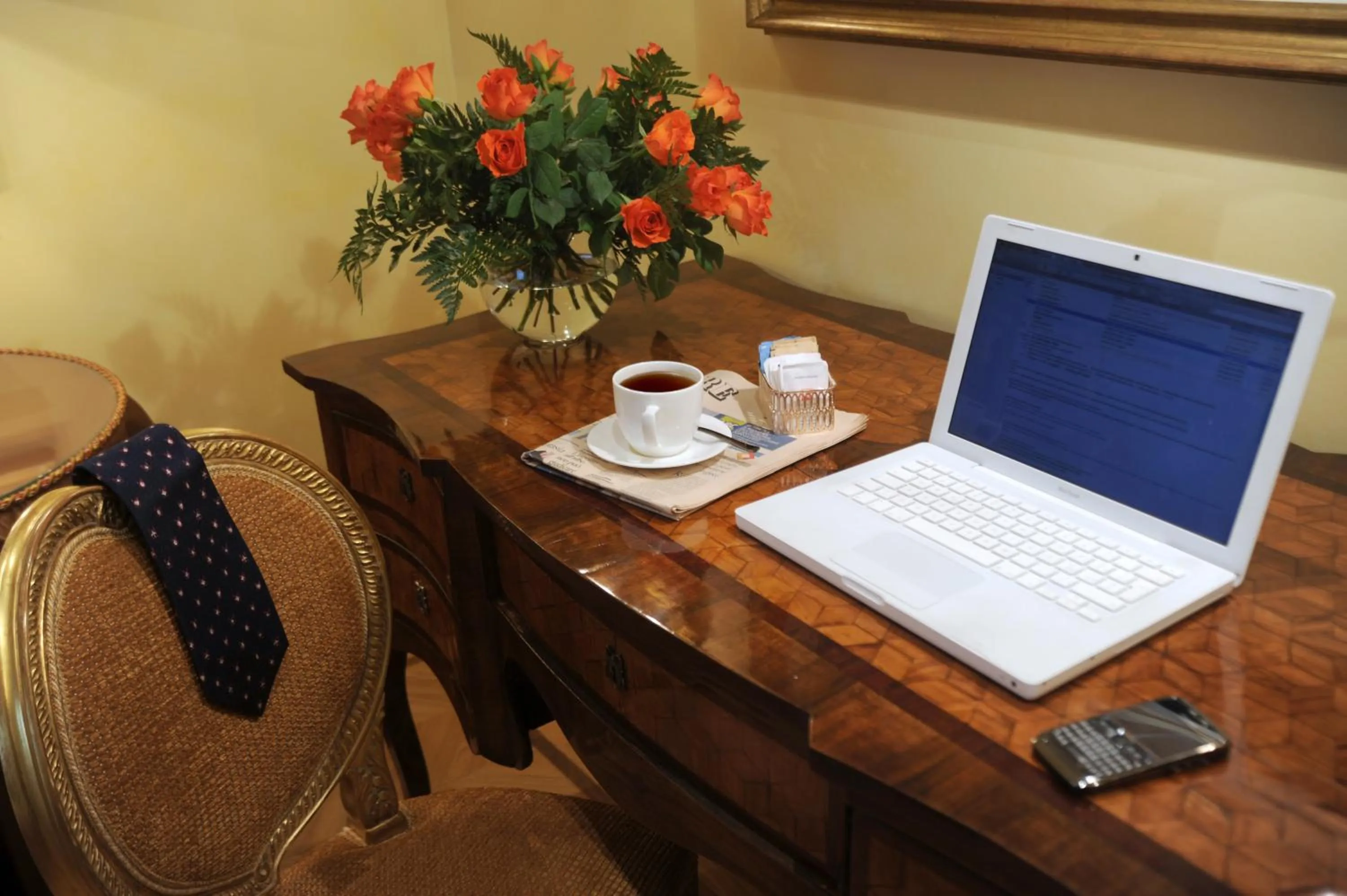 Decorative detail in Hotel Villa Duse