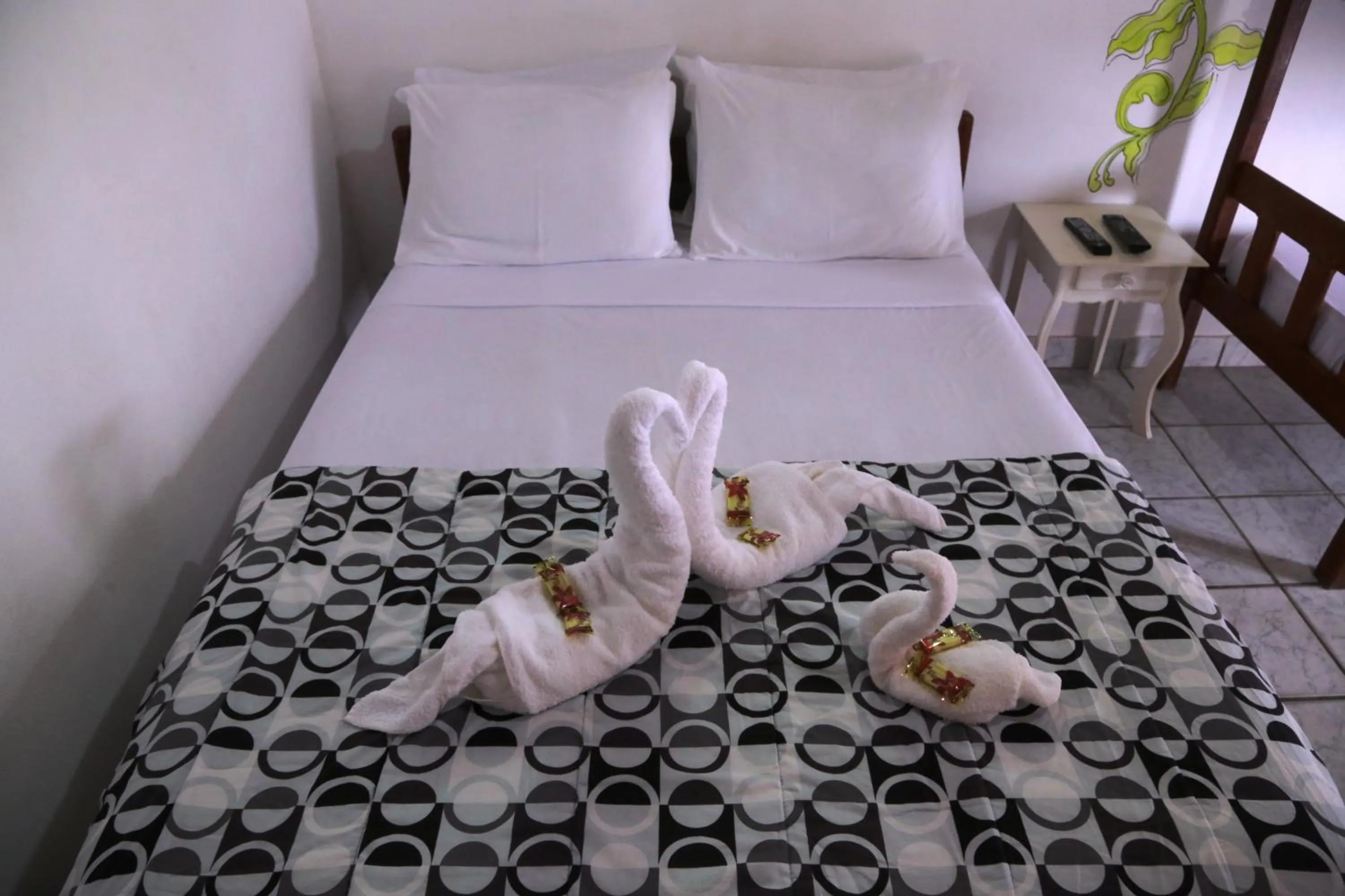 Bed in Pousada do Carlos