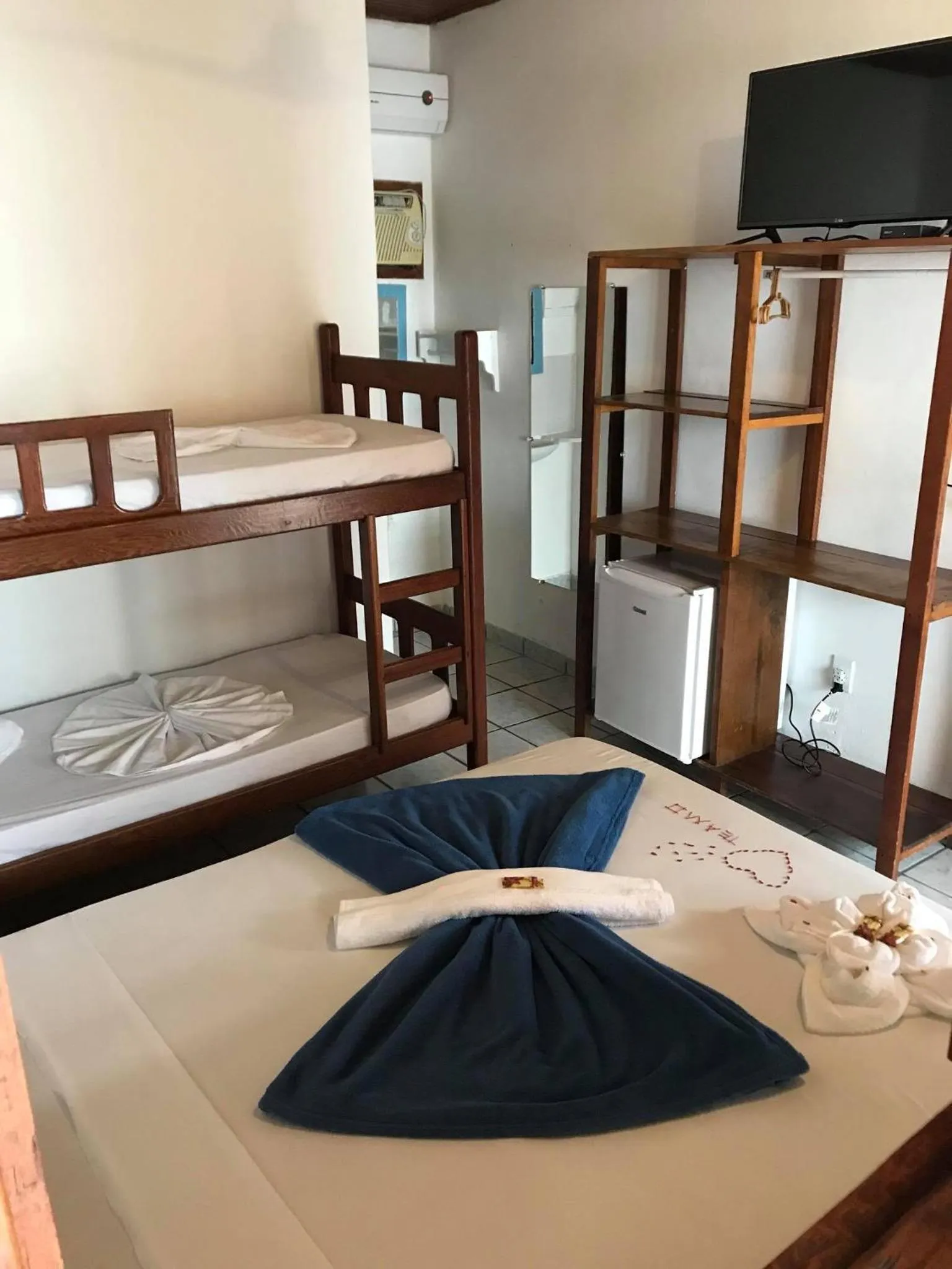 Bed in Pousada do Carlos