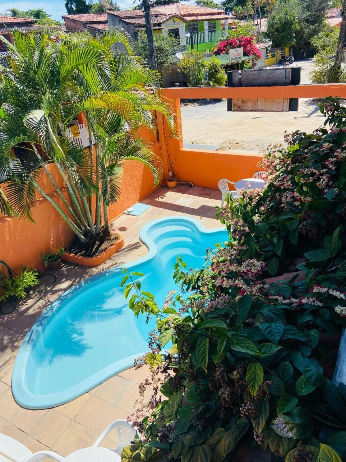 Garden view in Pousada do Carlos