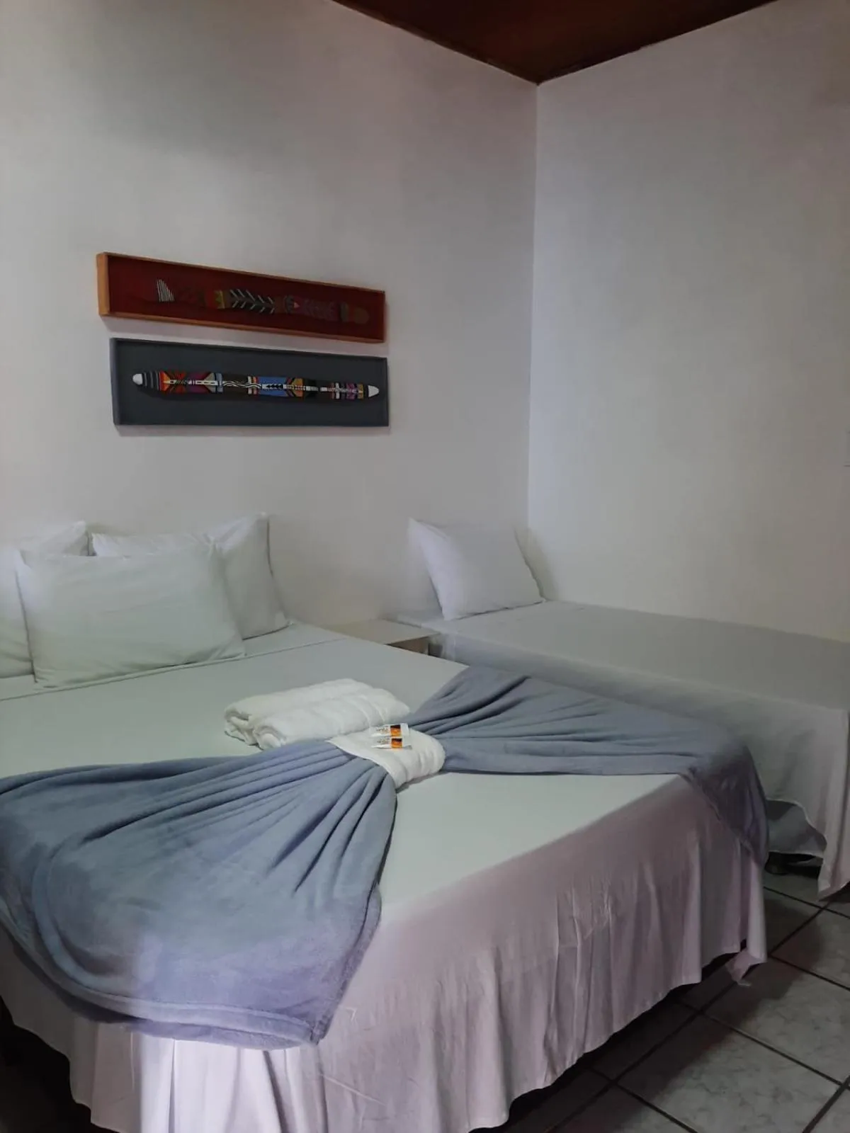 Bed in Pousada do Carlos