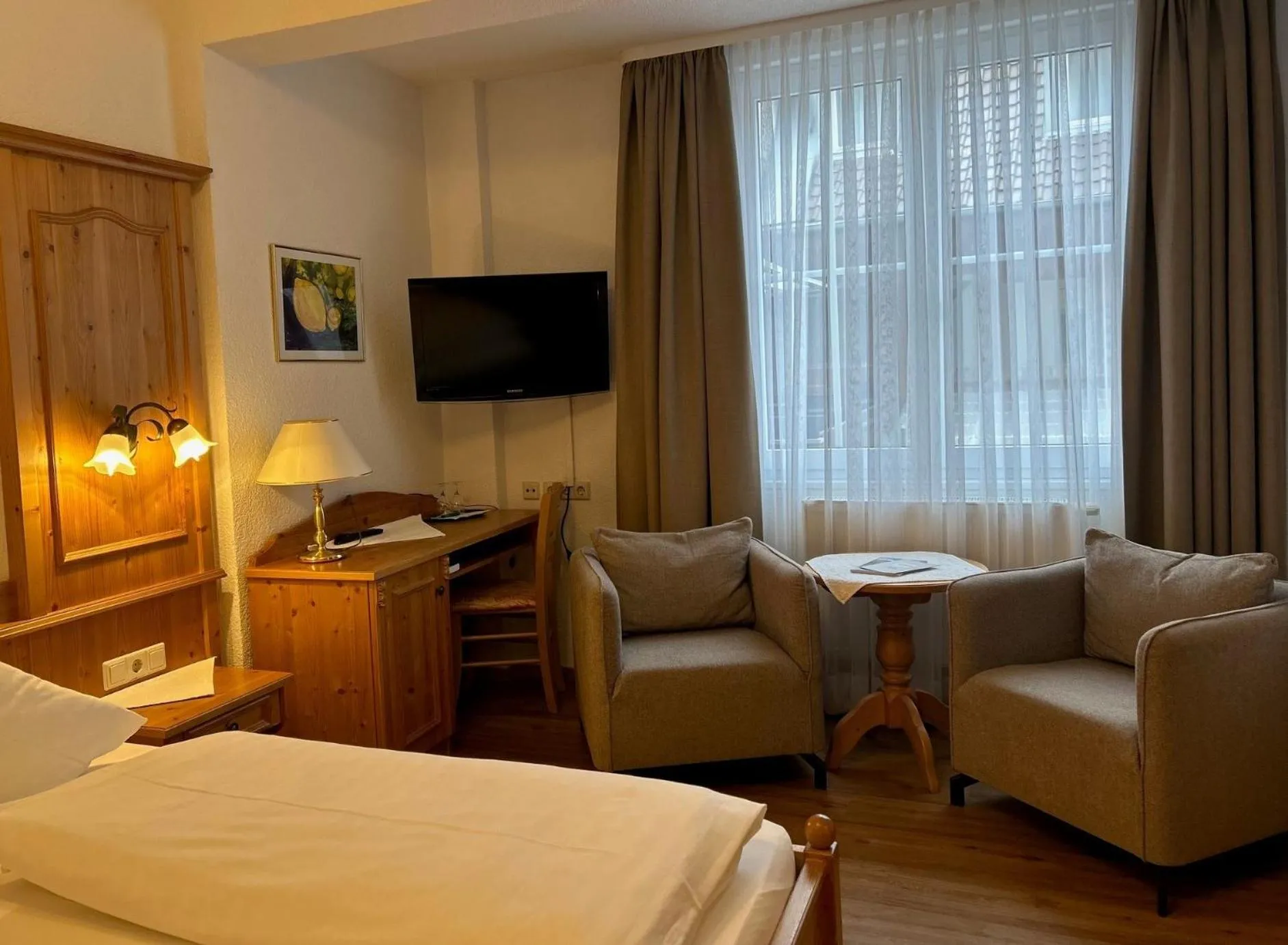 Bed in Seehotel Schäpfle