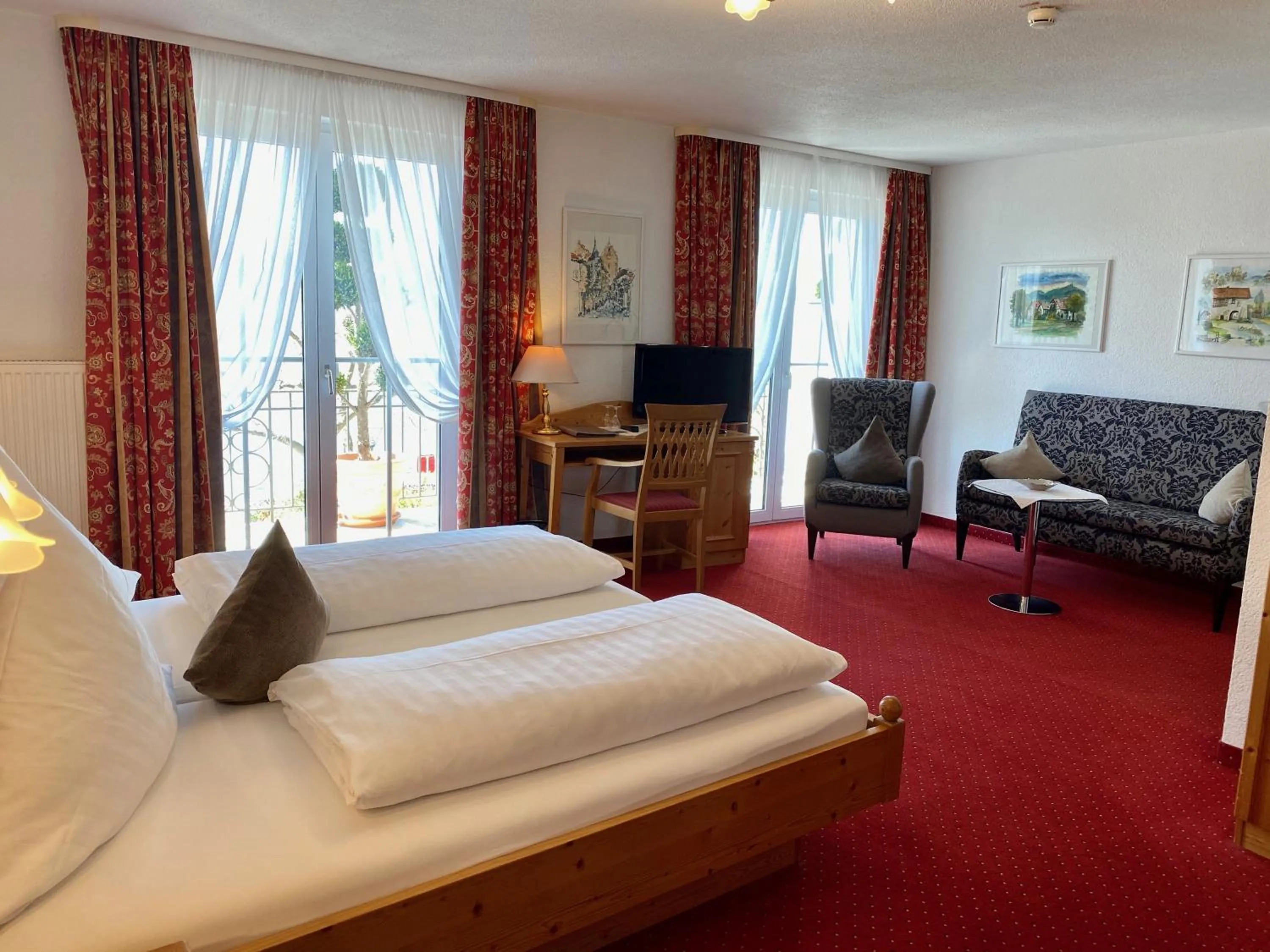 Bed in Seehotel Schäpfle