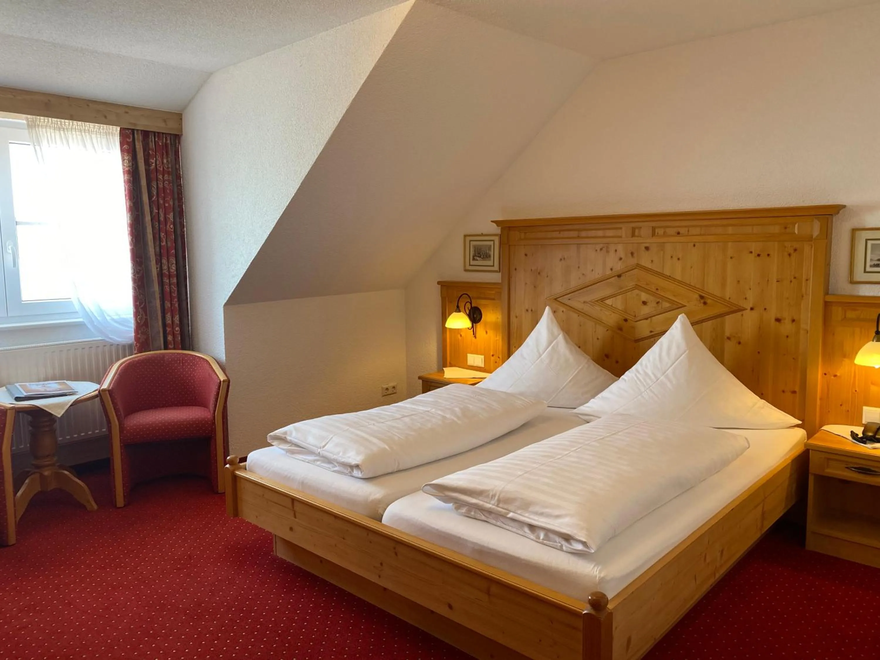 Bed in Seehotel Schäpfle