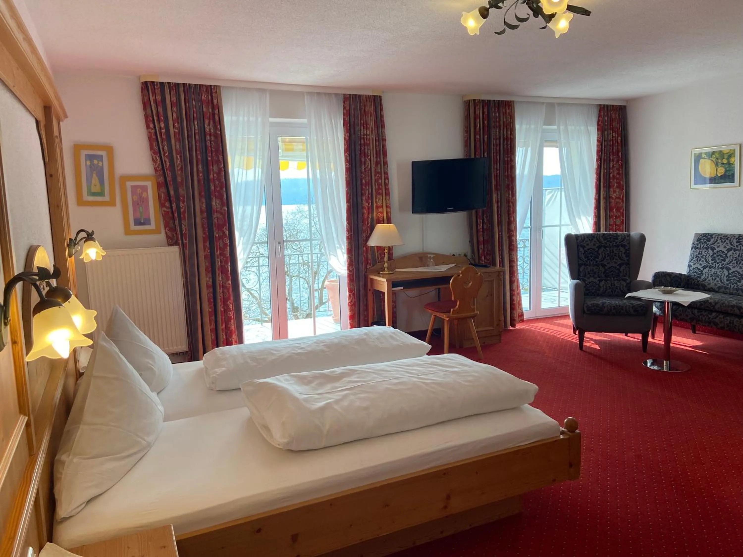 Bed in Seehotel Schäpfle