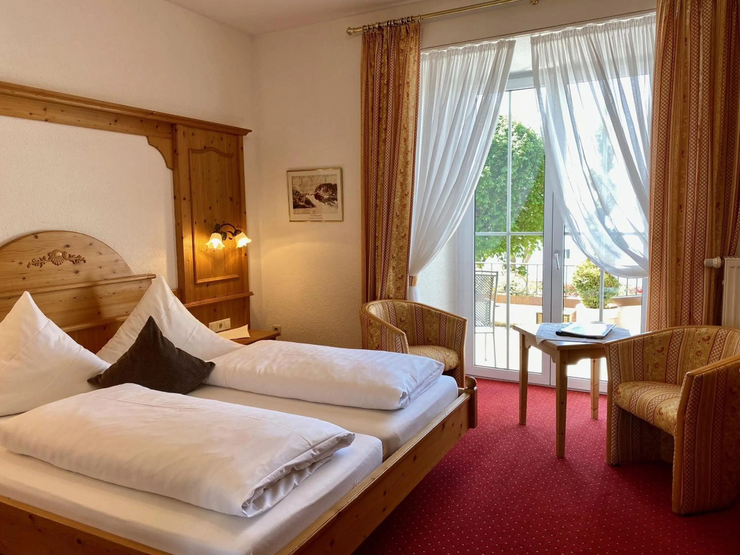 Bed in Seehotel Schäpfle