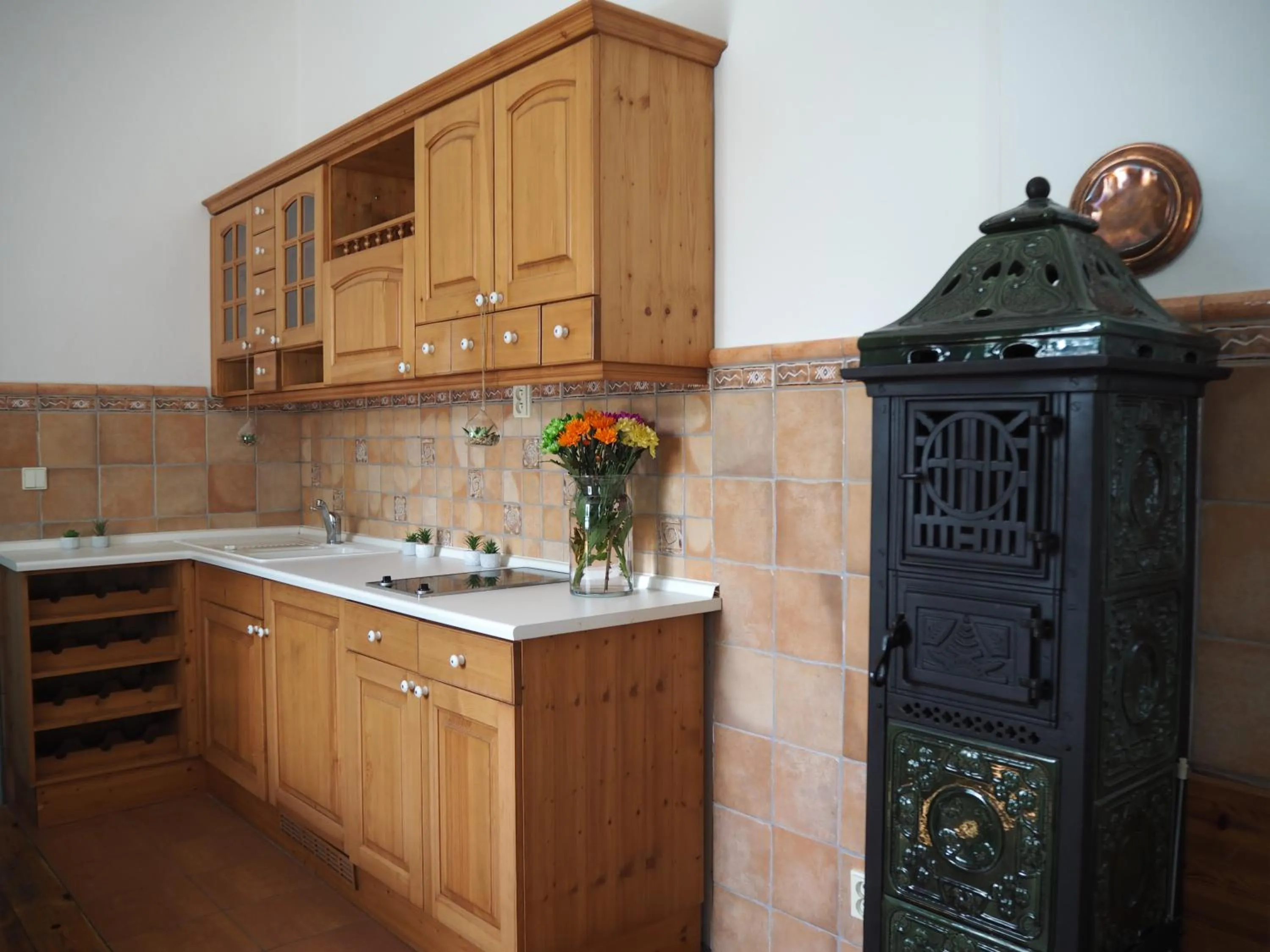 Kitchen or kitchenette in Wellness Hotel Zámeček