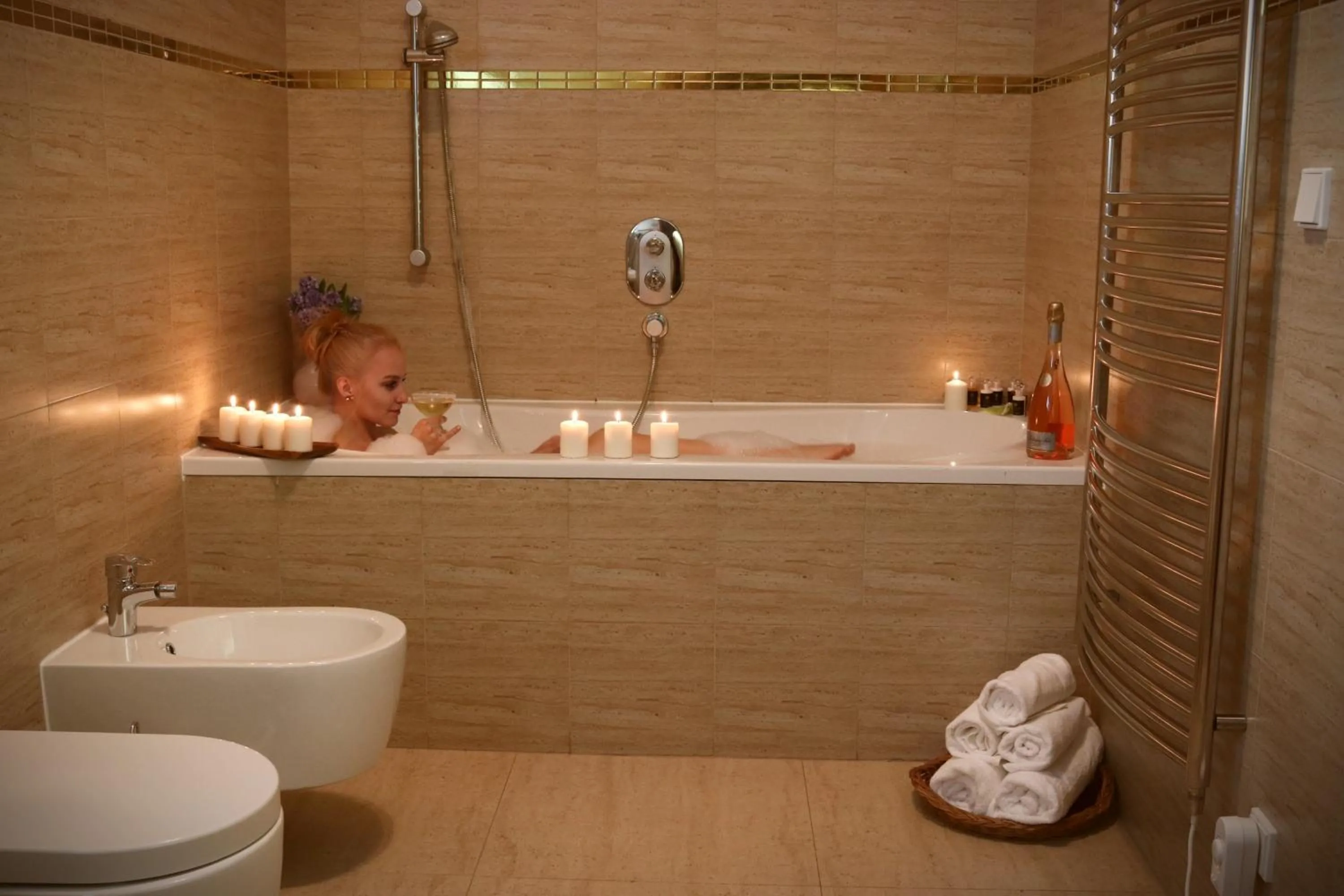 Bathroom in Wellness Hotel Zámeček