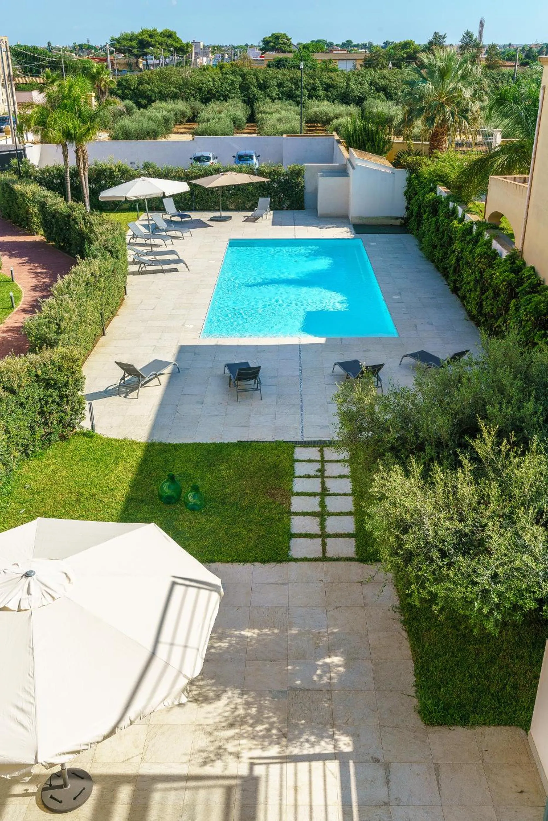 Pool view in Travini Hotel Residence